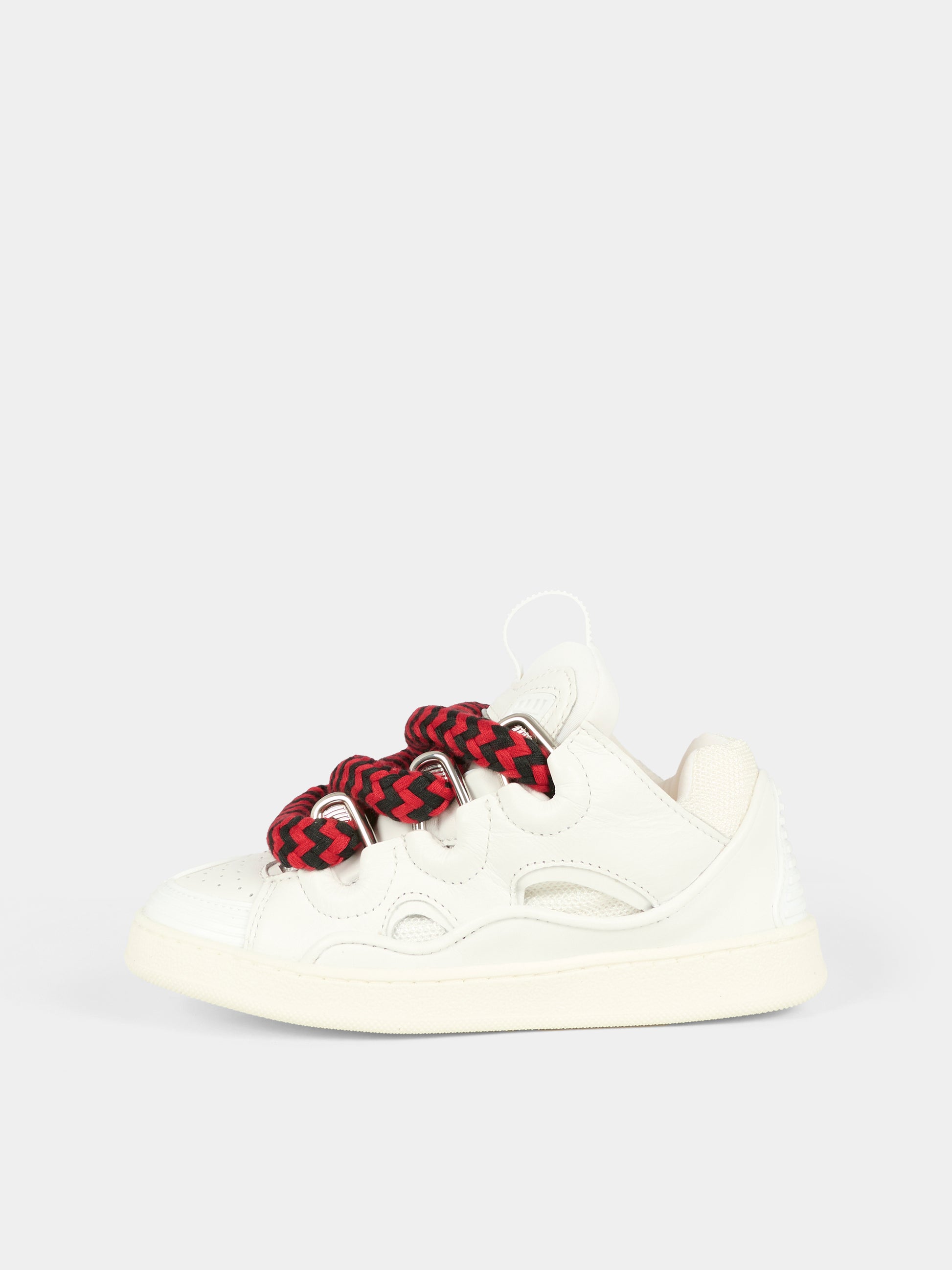 Sneakers bianche per bambino con logo,Lanvin Petite,N30306 N89