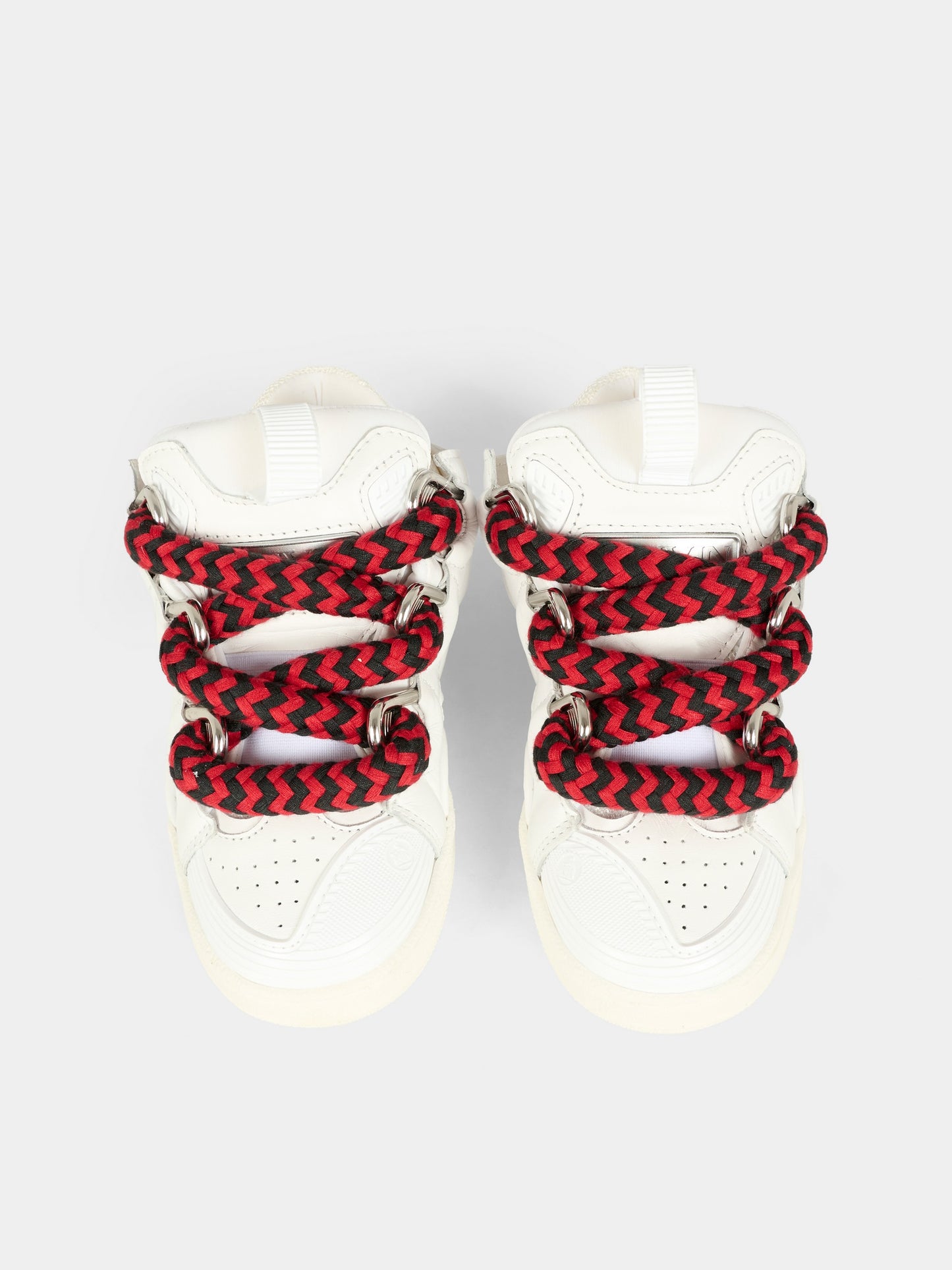 Sneakers bianche per bambino con logo,Lanvin Petite,N30306 N89