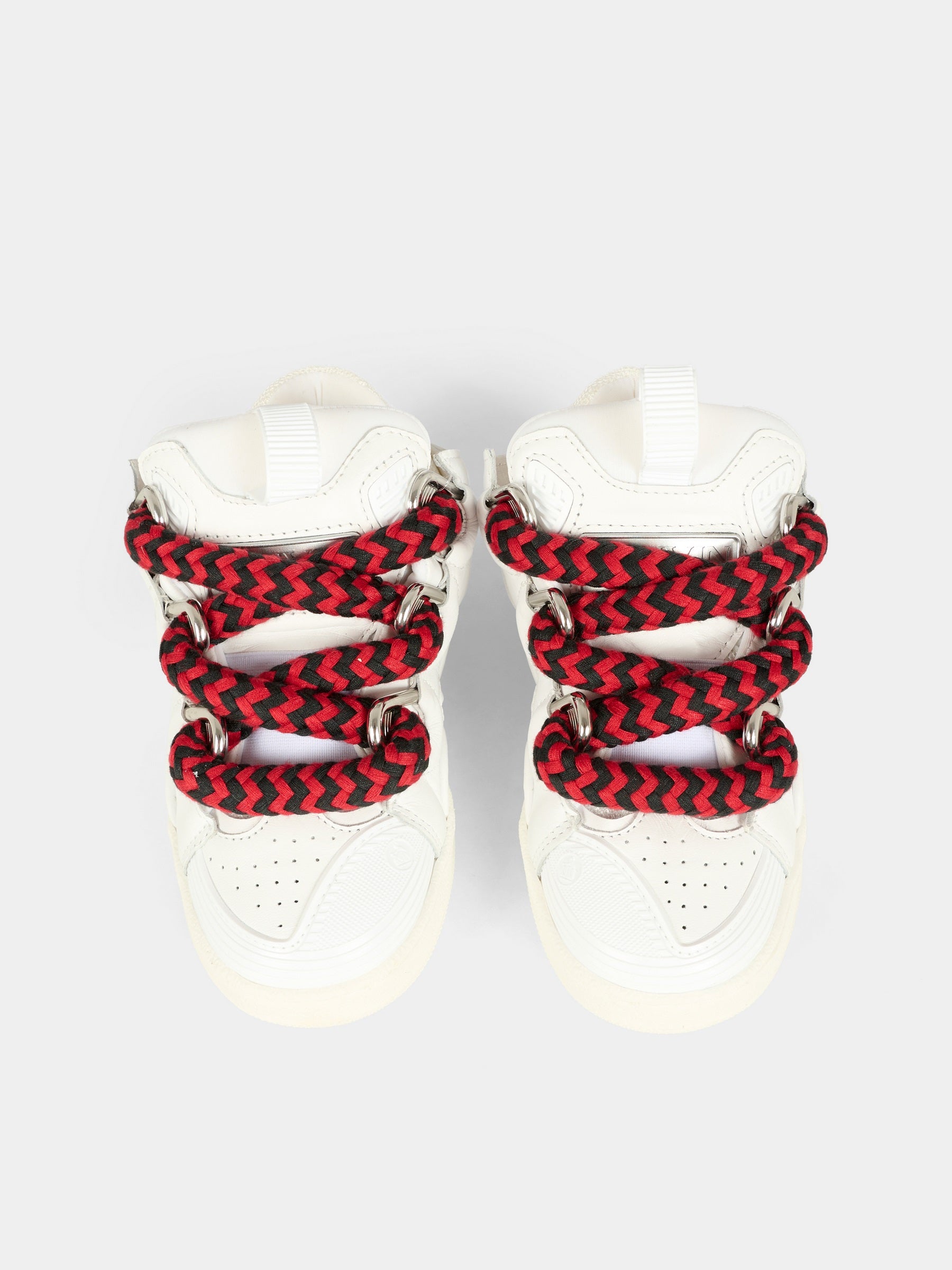 Sneakers bianche per bambino con logo,Lanvin Petite,N30306 N89