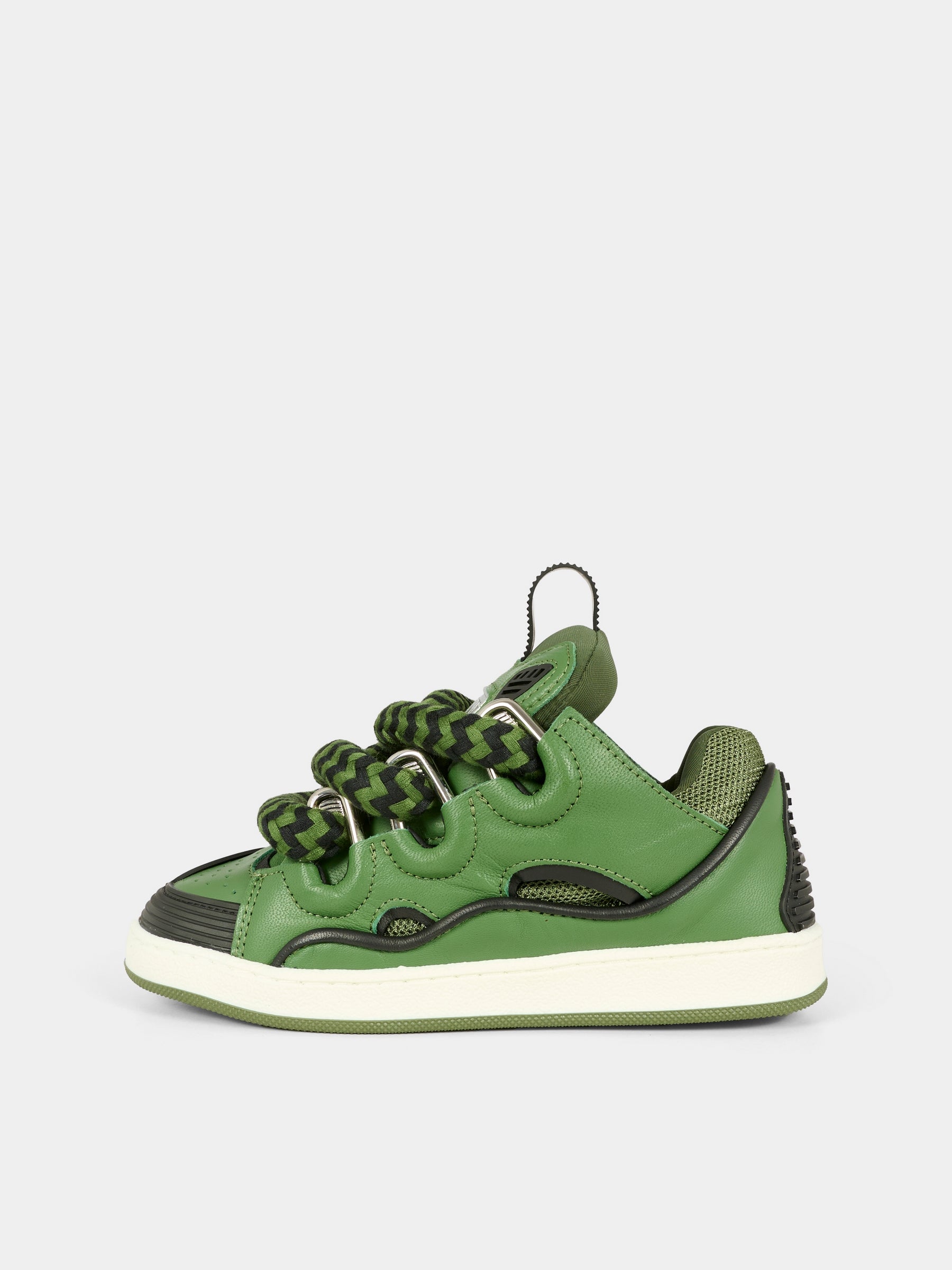 Sneakers verdi per bambino con logo,Lanvin Petite,N30308 665