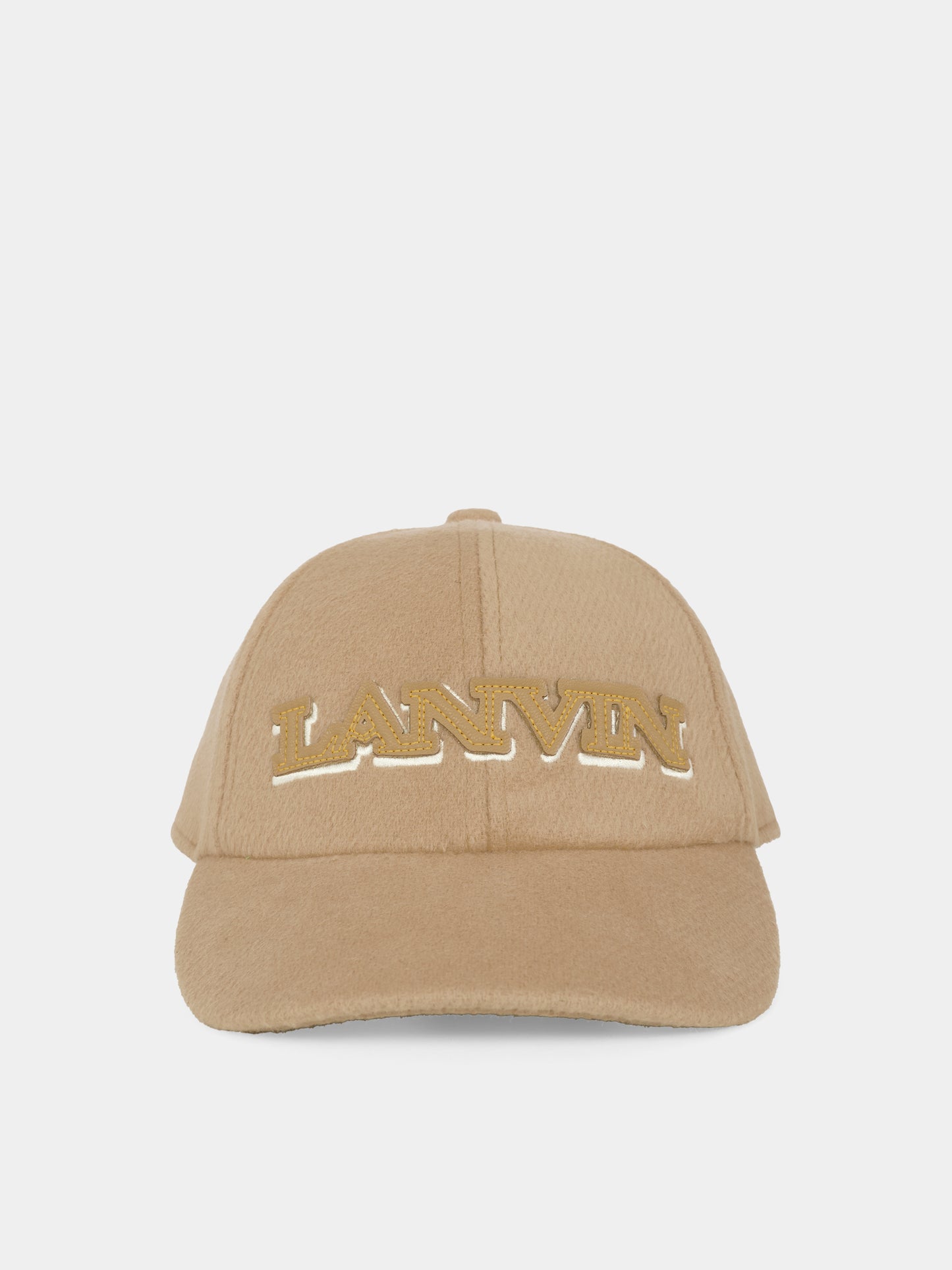 Cappello beige per bambino con logo,Lanvin Petite,N30309 276