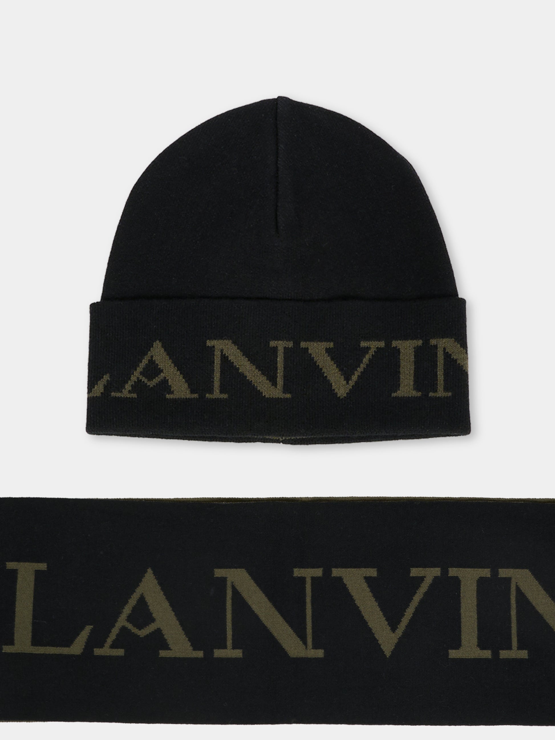 Set accessori nero per bambini con logo,Lanvin Petite,N30323 M46