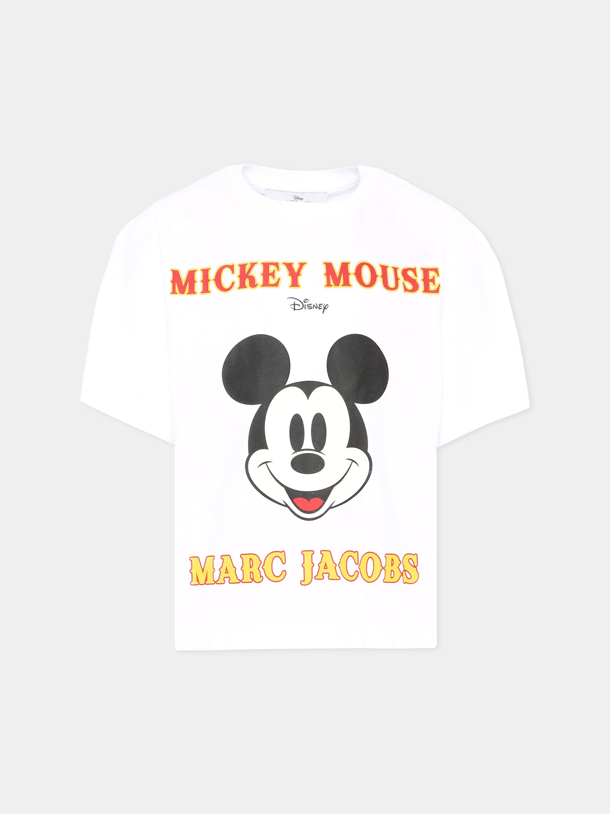 T-shirt bianca per bambini con Topolino,Marc Jacobs,W60588 10P