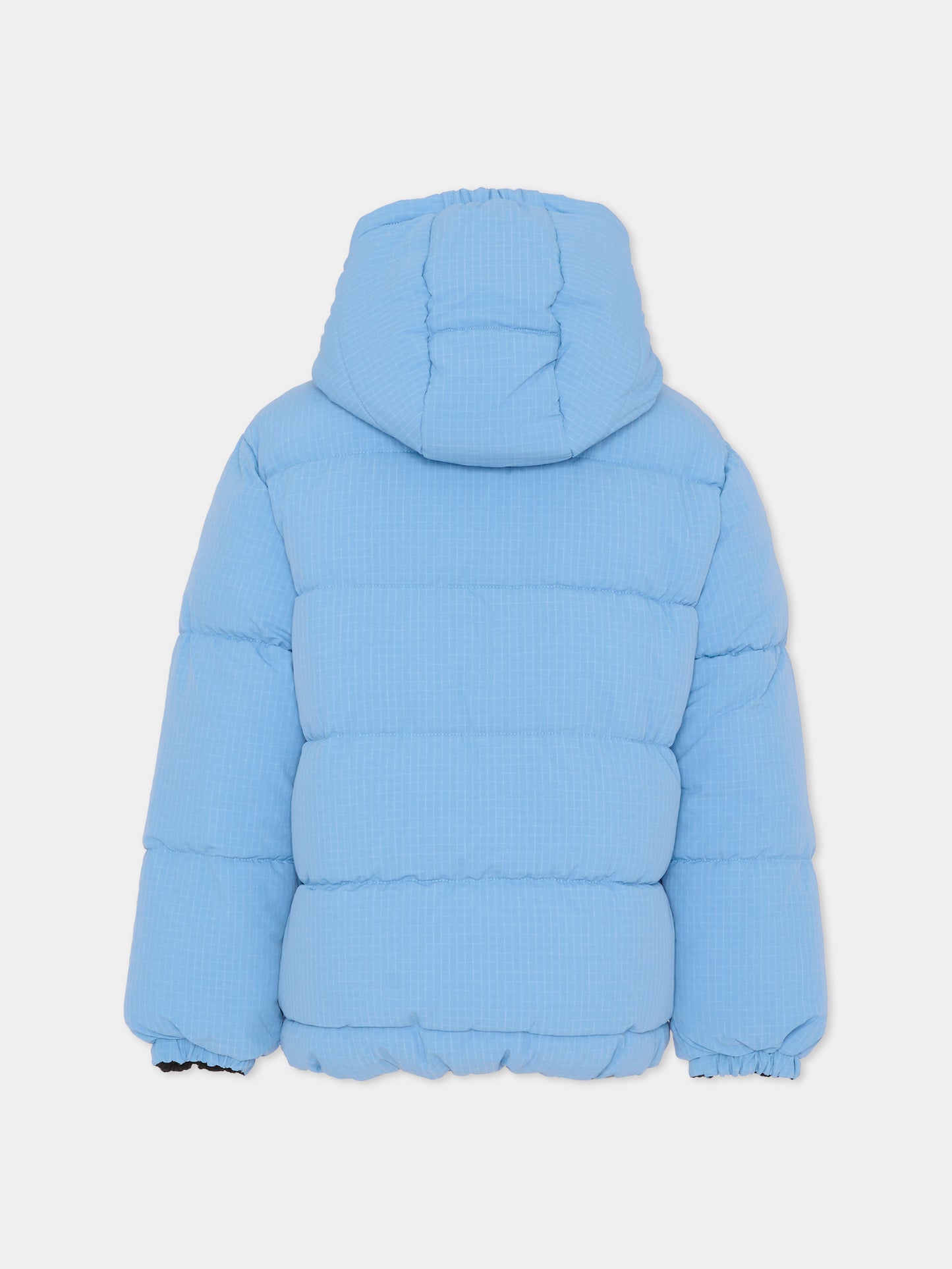 Piumino reversibile azzurro per bambino con logo,Marc Jacobs,W60618 V70