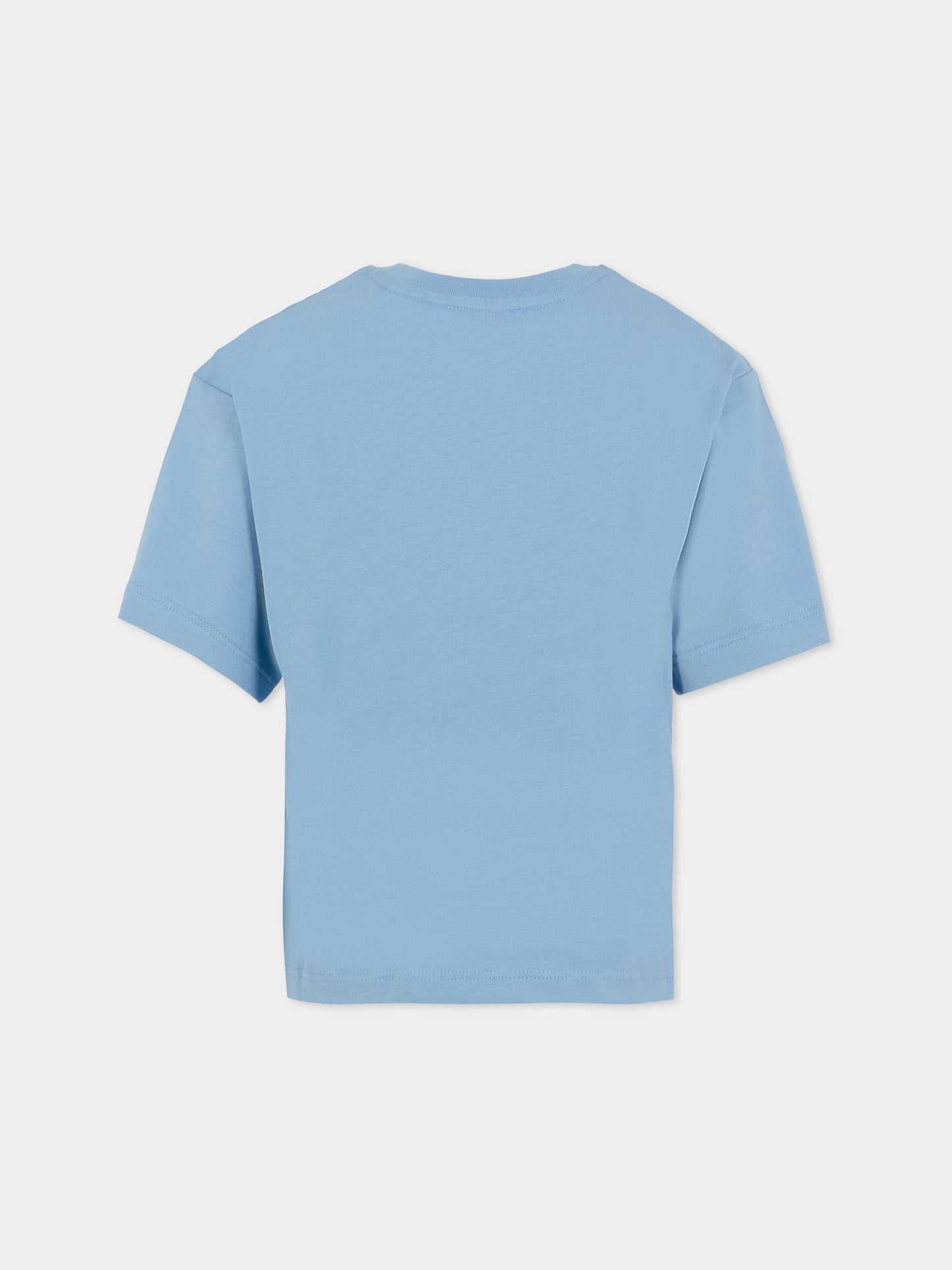 T-shirt azzurra per bambino con logo,Marc Jacobs,W60636 822