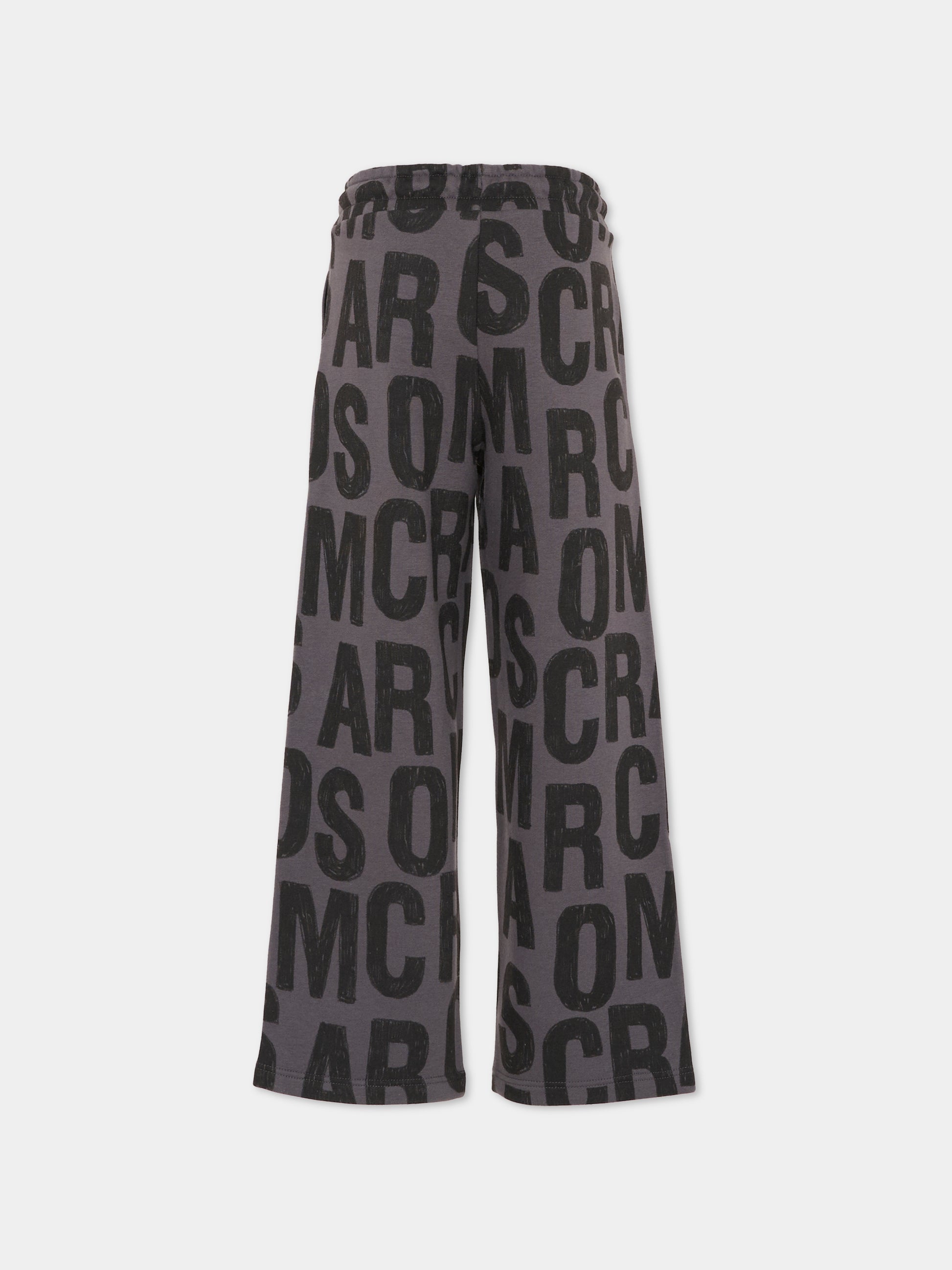 Pantaloni grigi per bambini con logo,Marc Jacobs,W60647 075