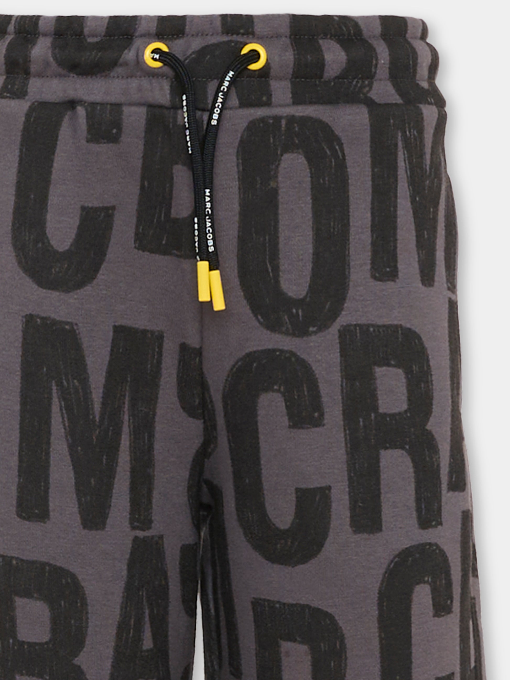 Pantaloni grigi per bambini con logo,Marc Jacobs,W60647 075