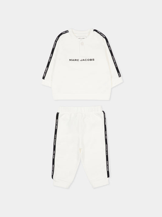 Completo avorio per neonato con logo,Marc Jacobs,W60663 126