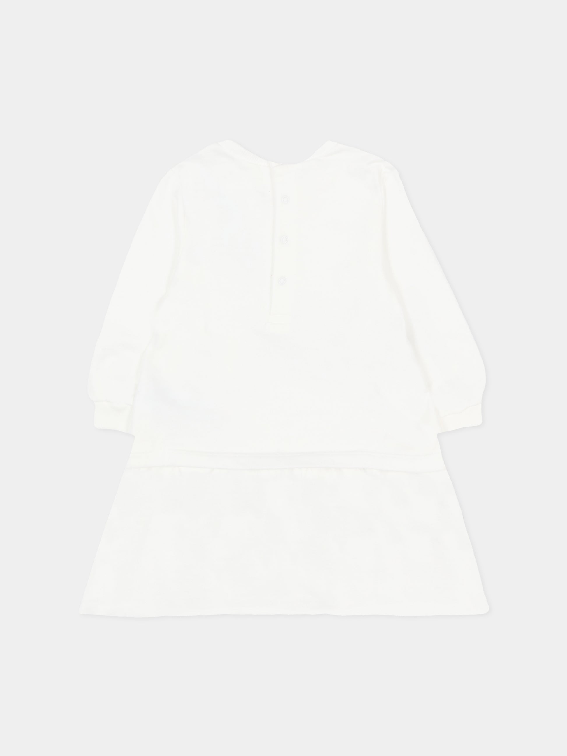 Vestito avorio per neonata con stampa borsa,Marc Jacobs,W60667 126