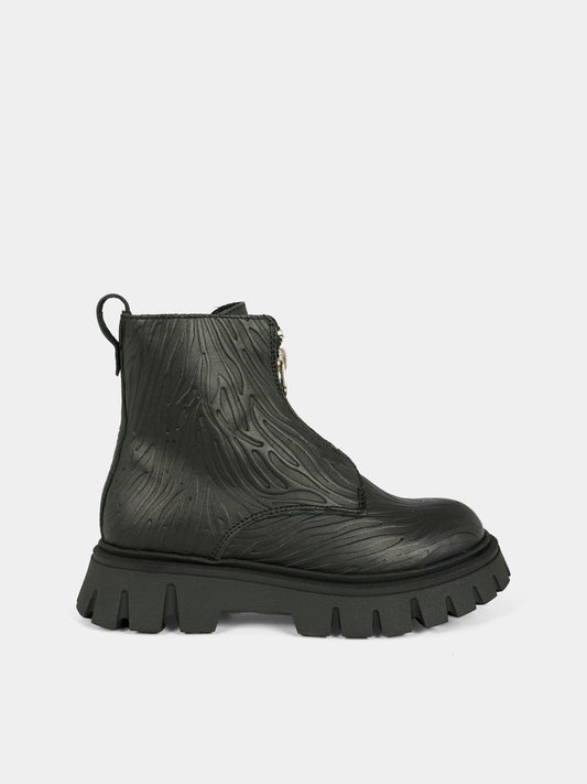 Stivaletti neri per bambina con logo,Marc Jacobs,W60669 09B