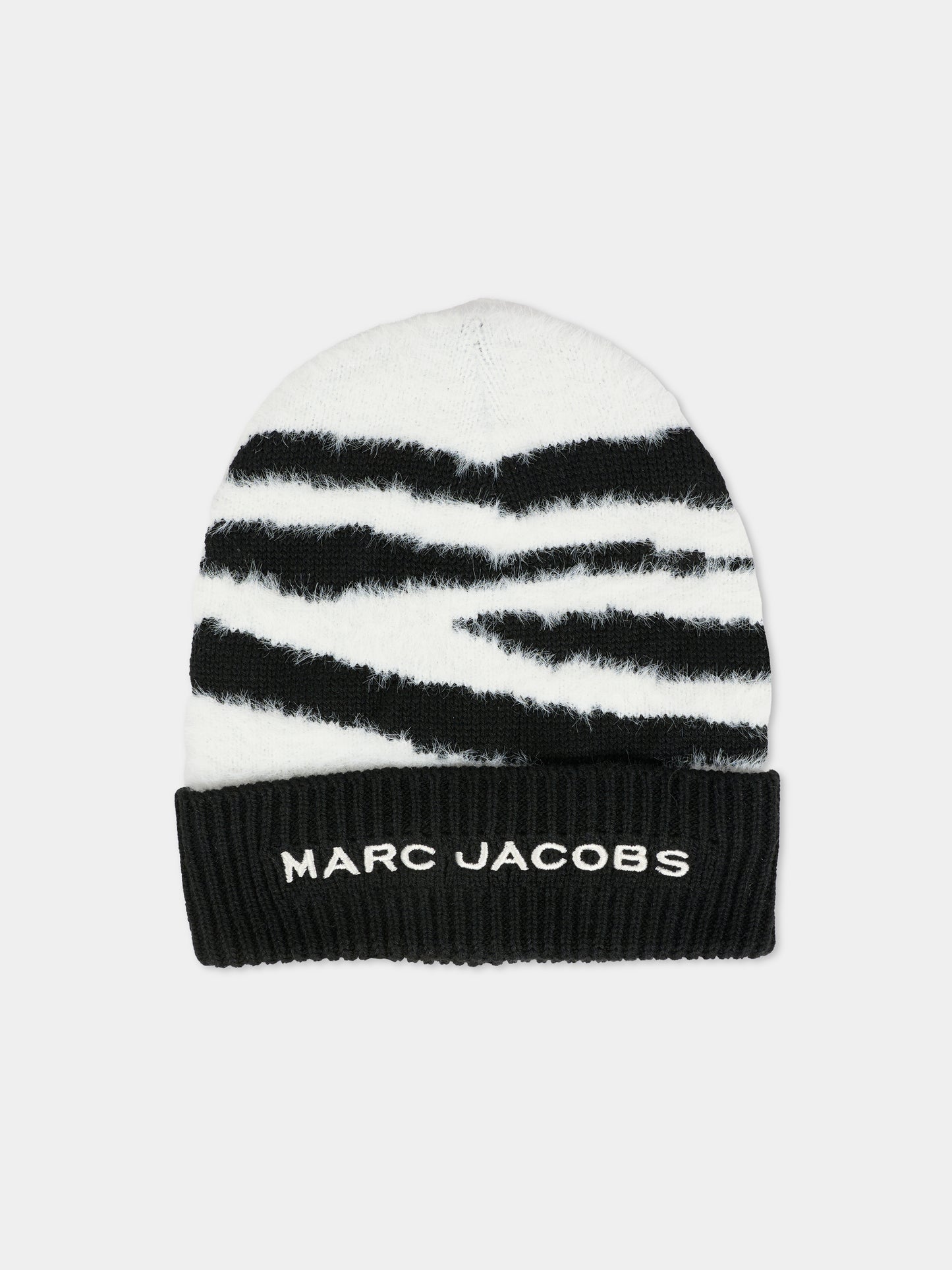 Berretto nero per bambina con logo,Marc Jacobs,W60677 M41