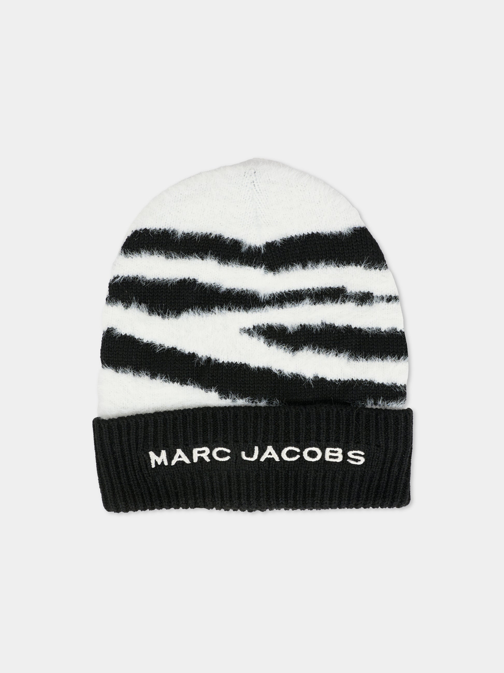 Berretto nero per bambina con logo,Marc Jacobs,W60677 M41