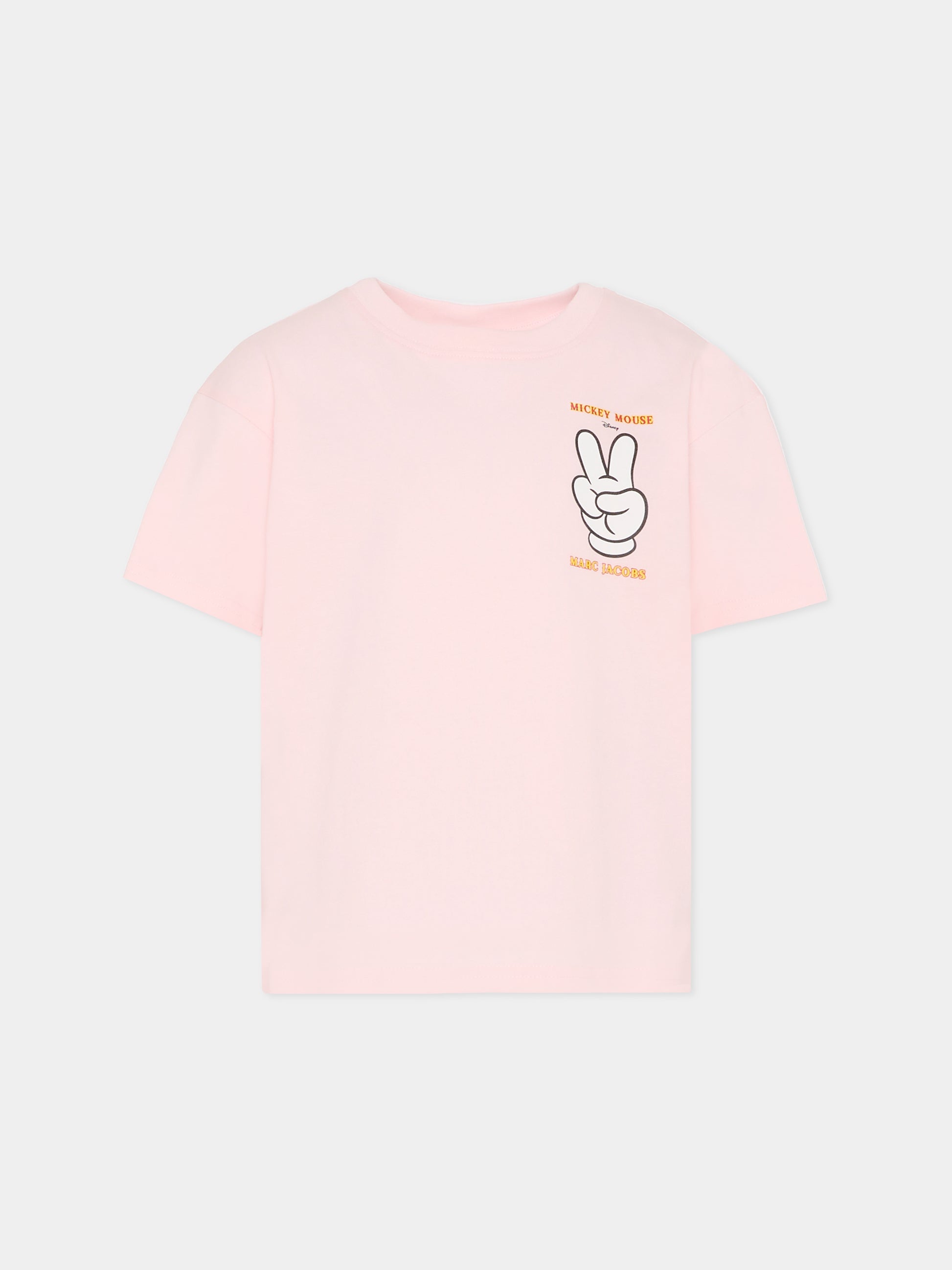 T-shirt rosa per bambina con Topolino,Marc Jacobs,W60691 475