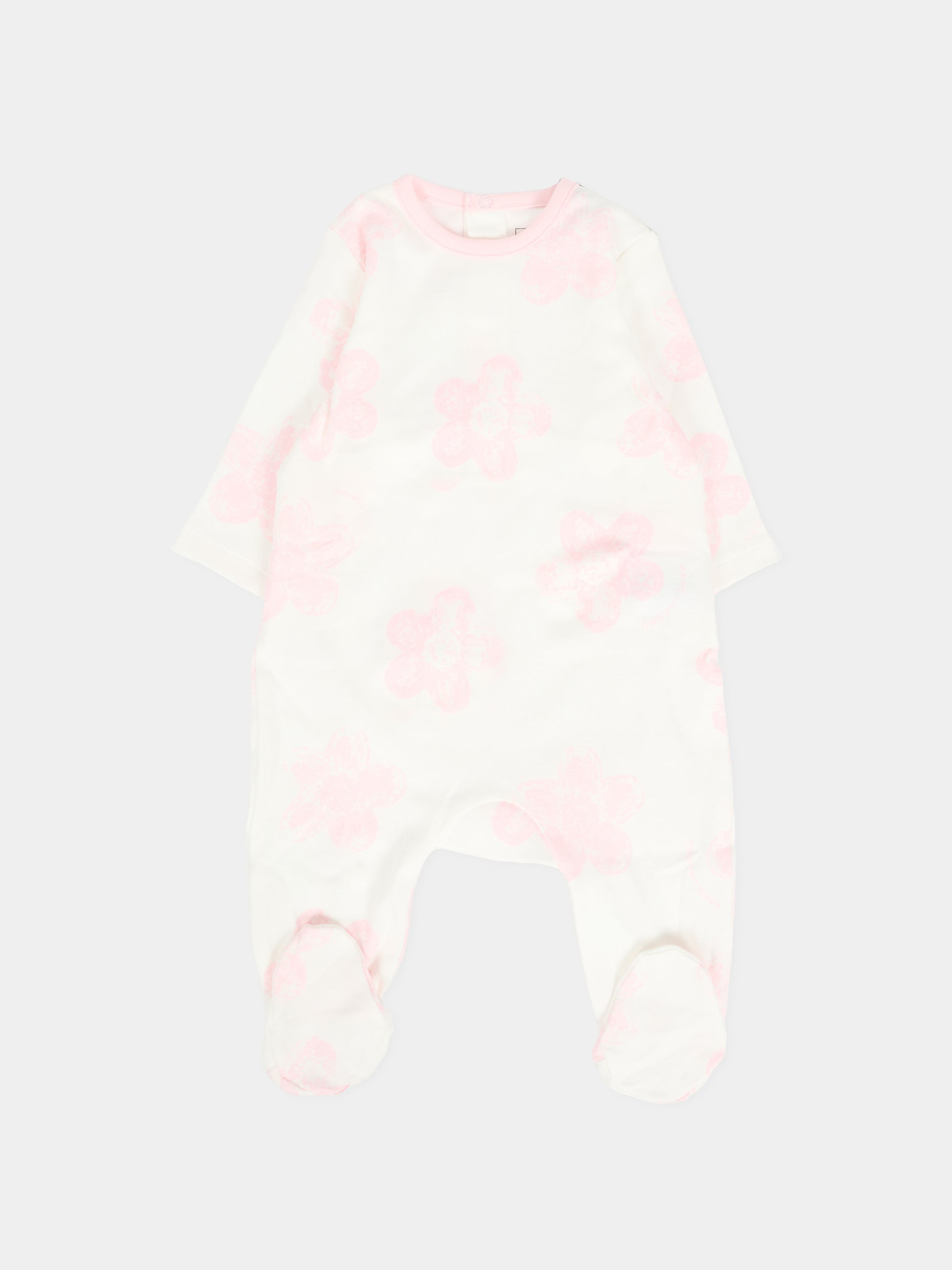 Set tutina rosa per neonata con fiori,Marc Jacobs,W60694 475