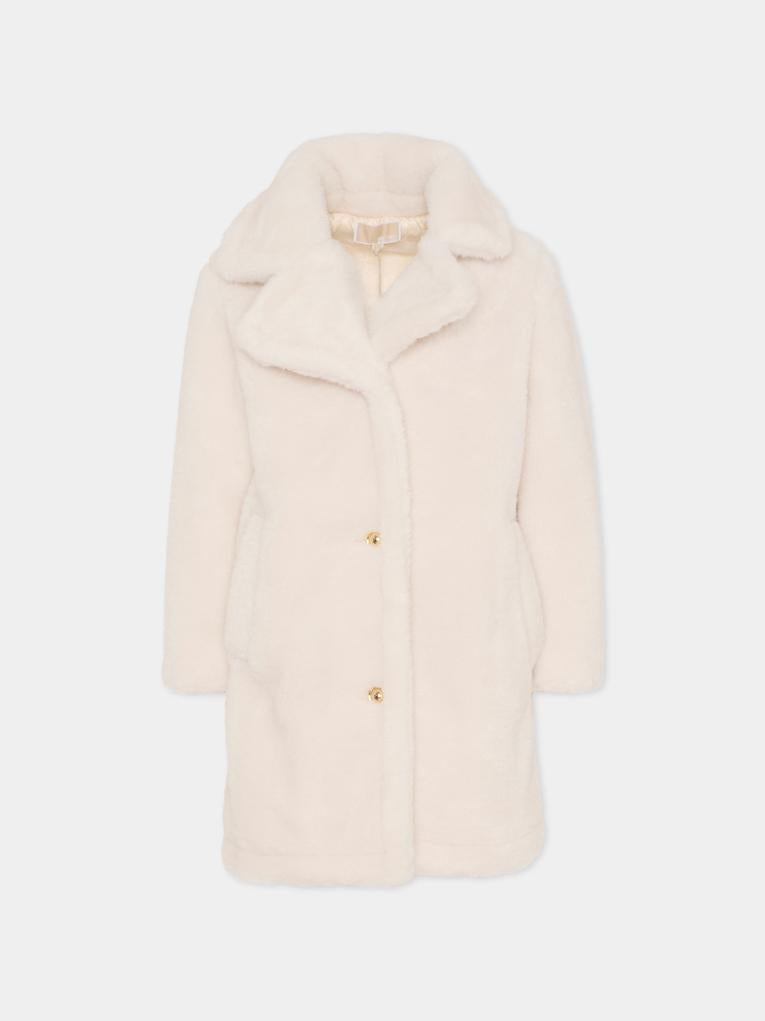 Ecopelliccia avorio per bambina,Michael Kors,R30459 190