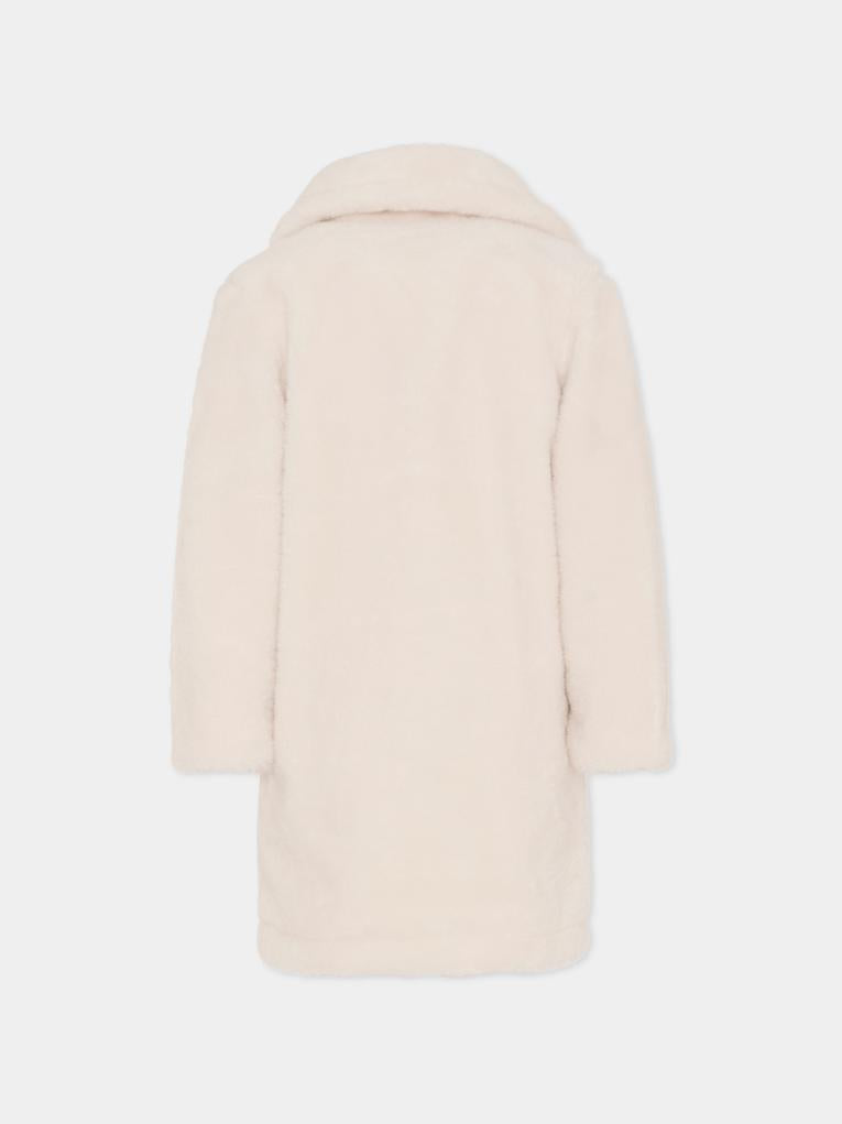 Ecopelliccia avorio per bambina,Michael Kors,R30459 190