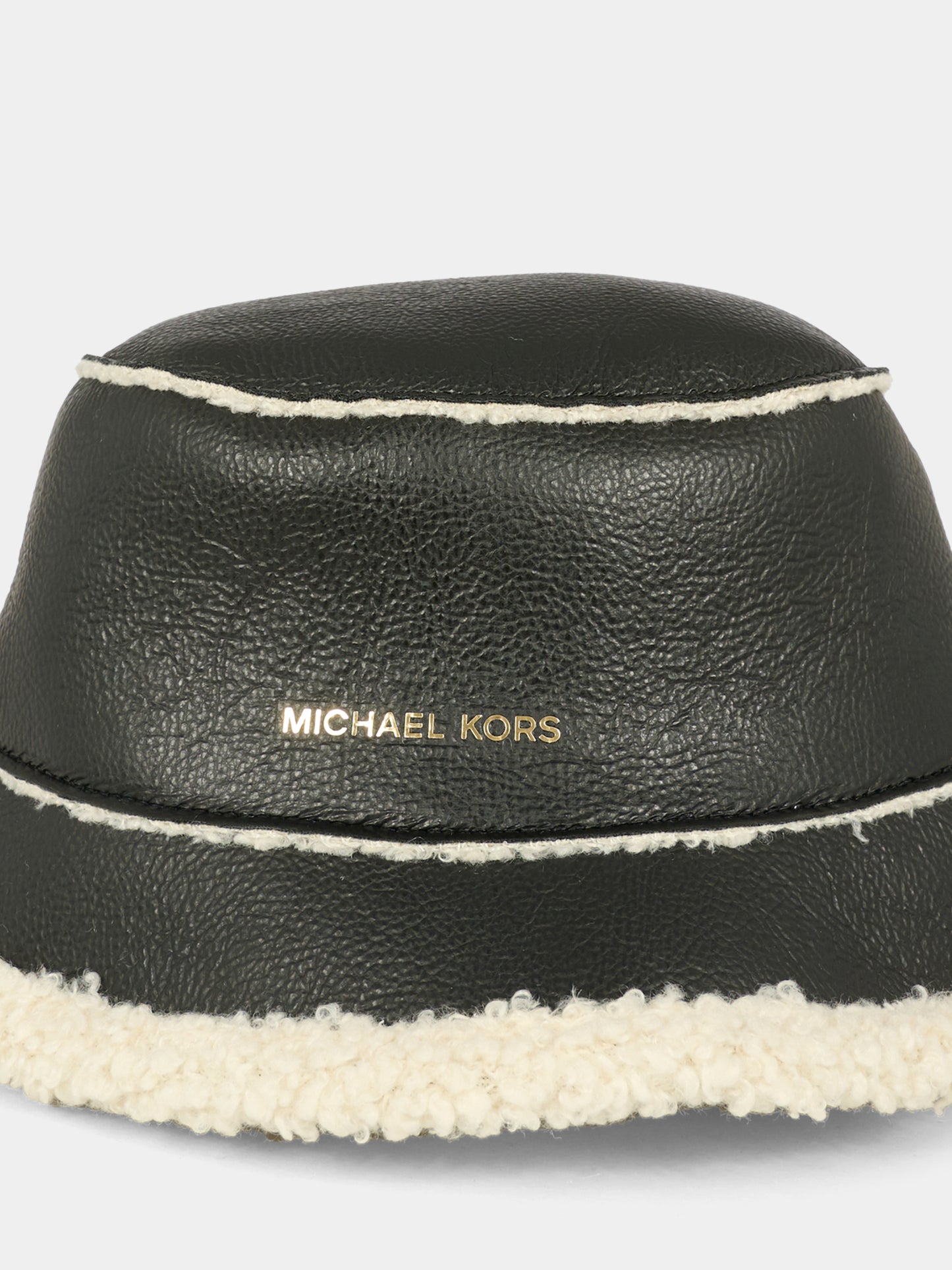 Cloche marrone per bambina con logo,Michael Kors,R30515 342