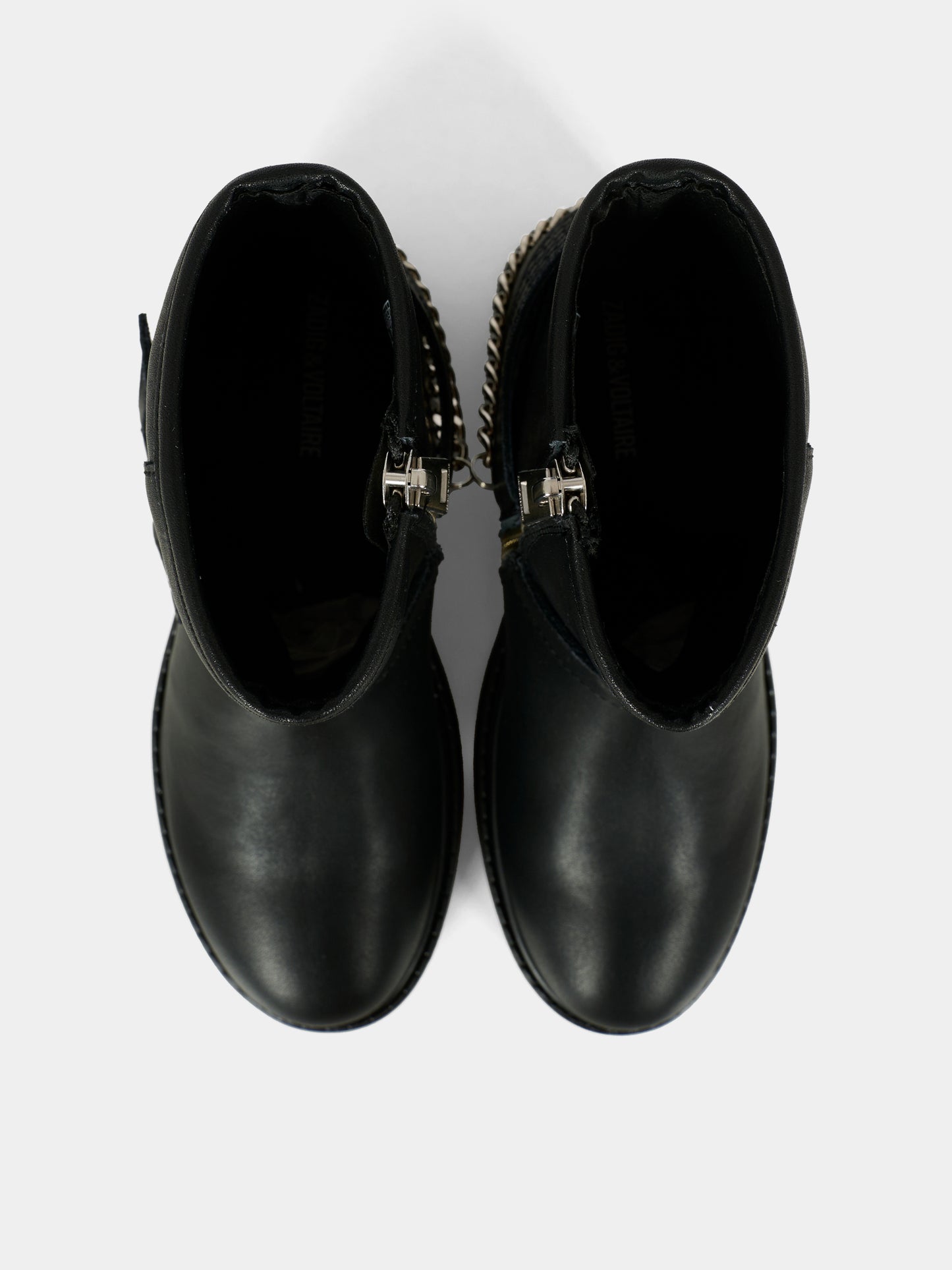 Stivaletti neri per bambina con ali,Zadig & Voltaire Kids,X60494 09B