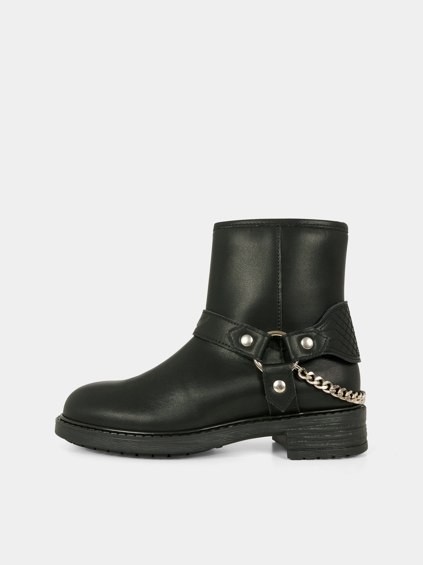 Stivaletti neri per bambina con ali,Zadig & Voltaire Kids,X60494 09B