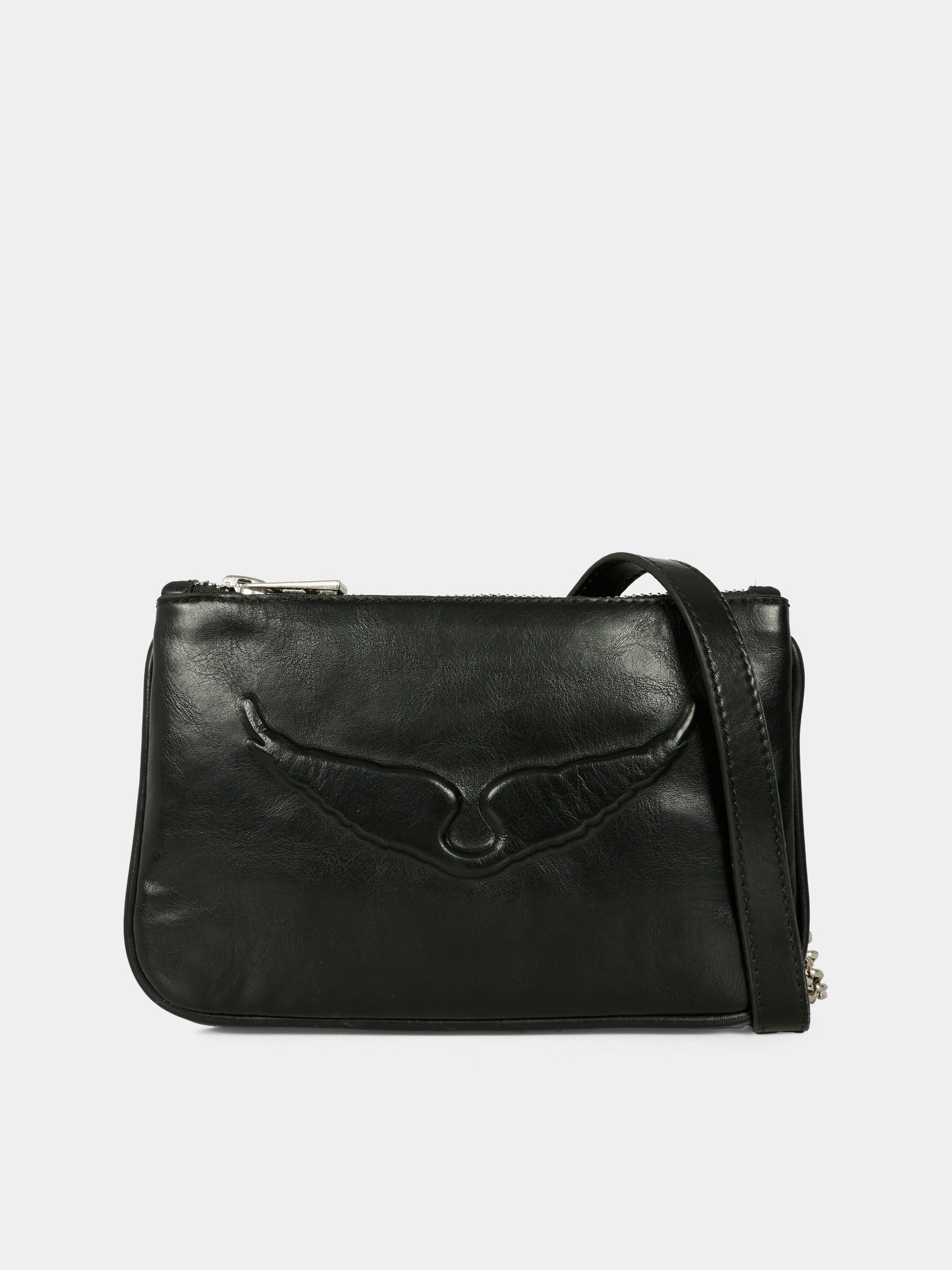 Borsa nera per bambina con ali,Zadig & Voltaire Kids,X60509 09B