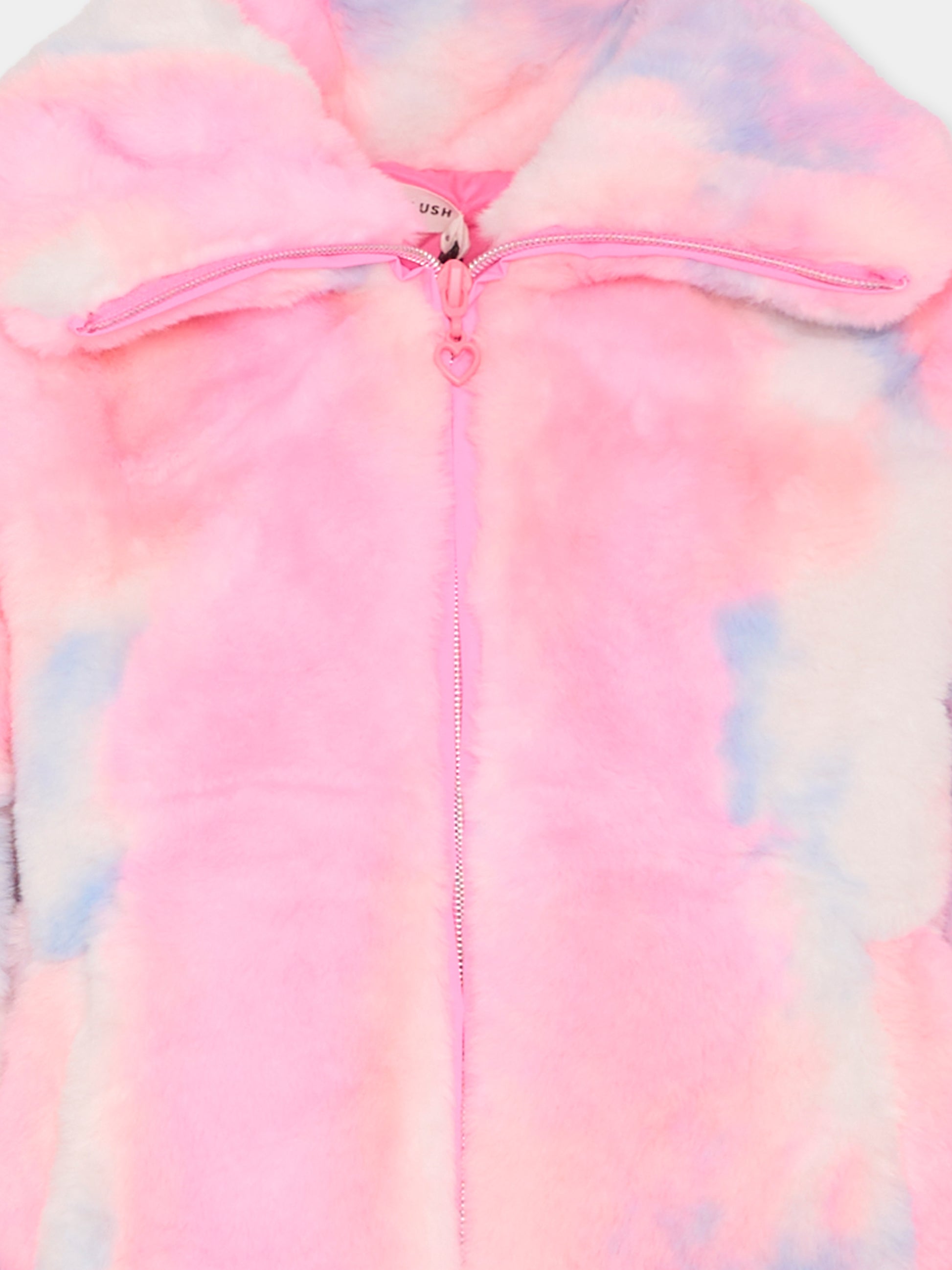 Ecopelliccia rosa per bambina,Billieblush,U21596 473