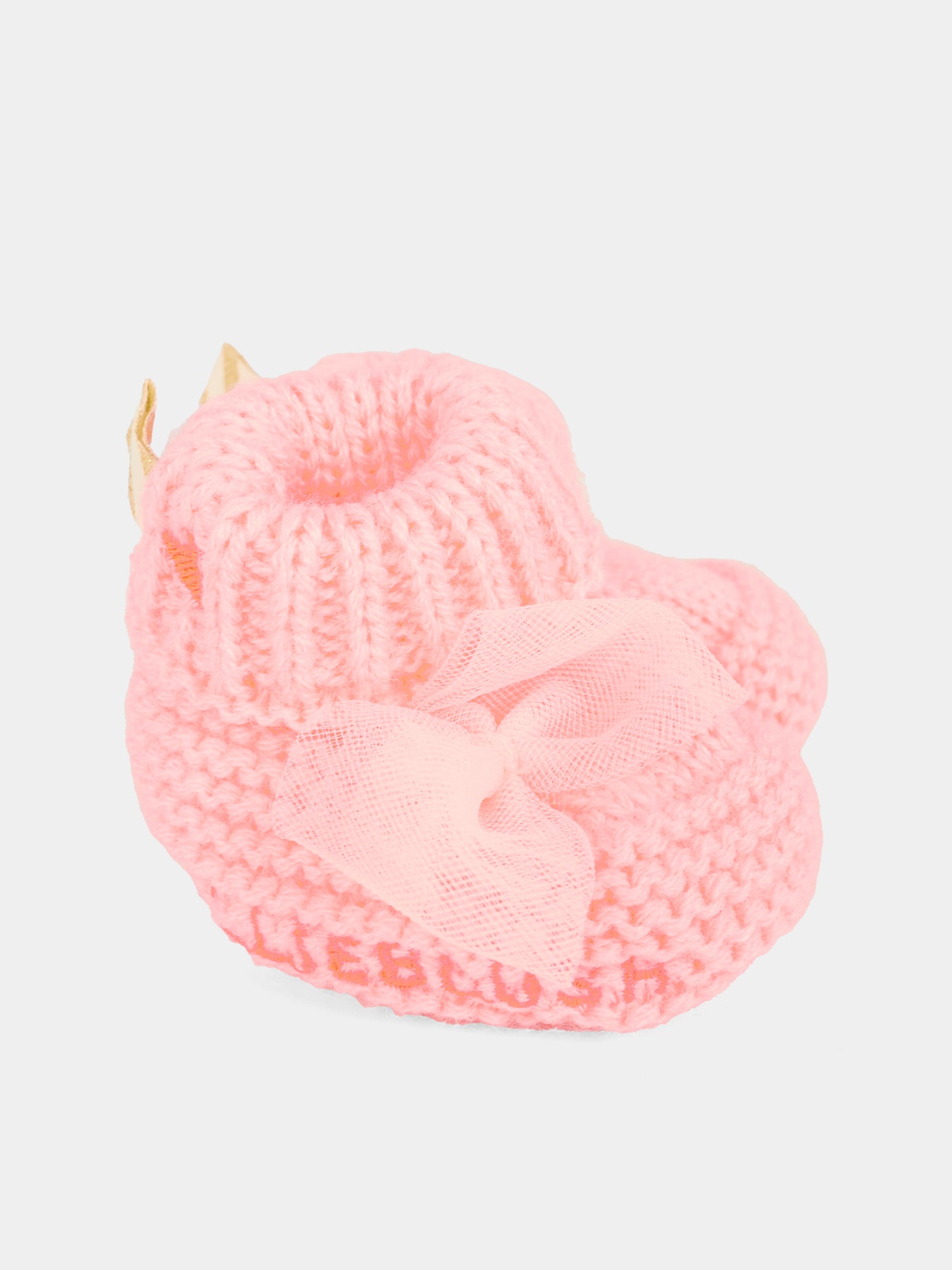 Babbucce rosa per neonata con fiocco,Billieblush,U21646 408