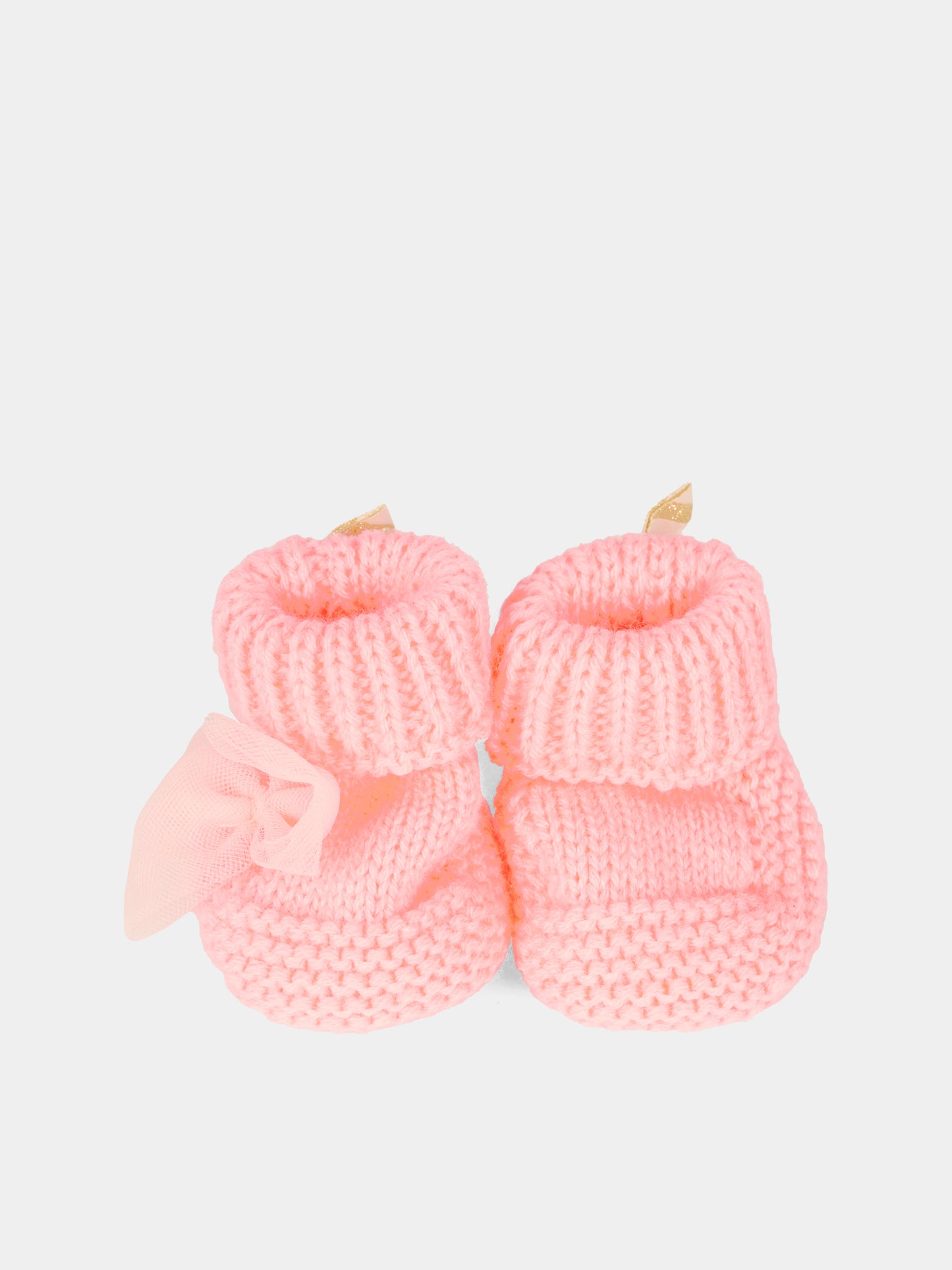 Babbucce rosa per neonata con fiocco,Billieblush,U21646 408