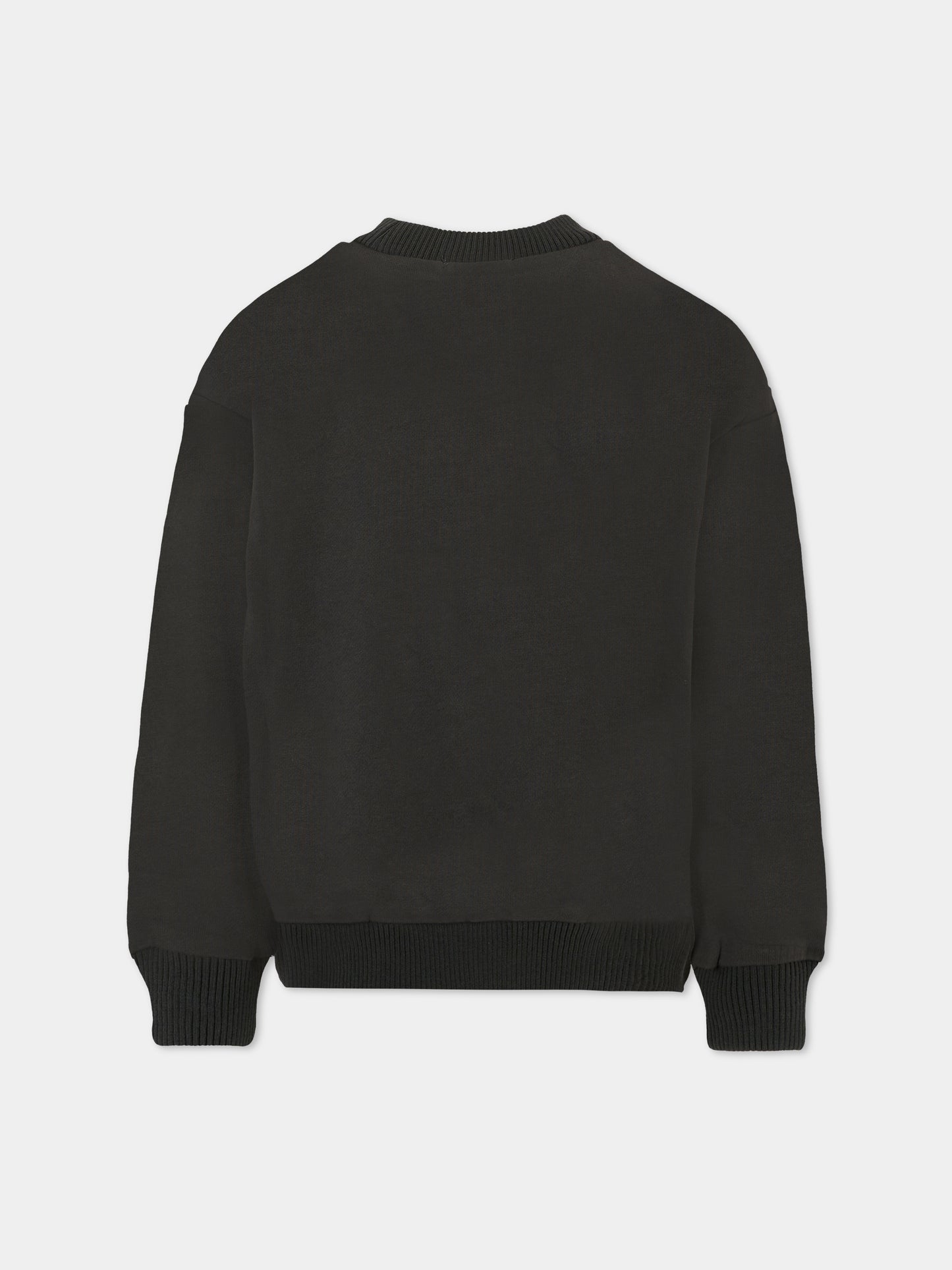 Felpa grigia per bambino con stampa automobile,Billieblush,U21175 062