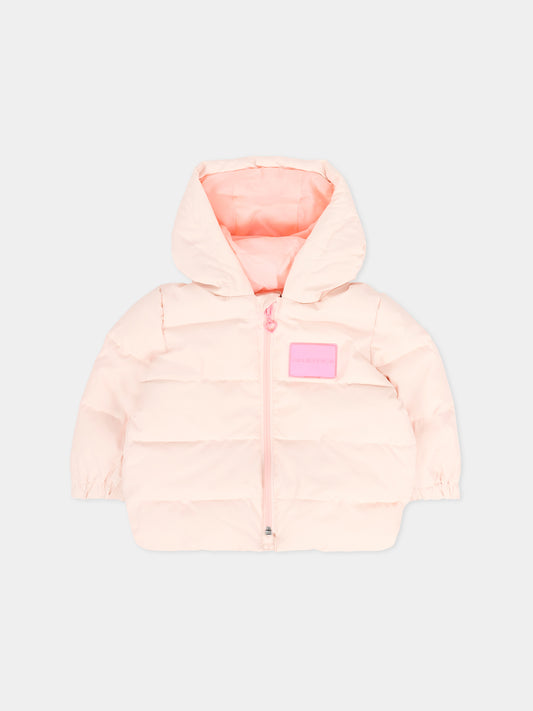 Piumino rosa per neonata con fiocco,Billieblush,U21247 47V