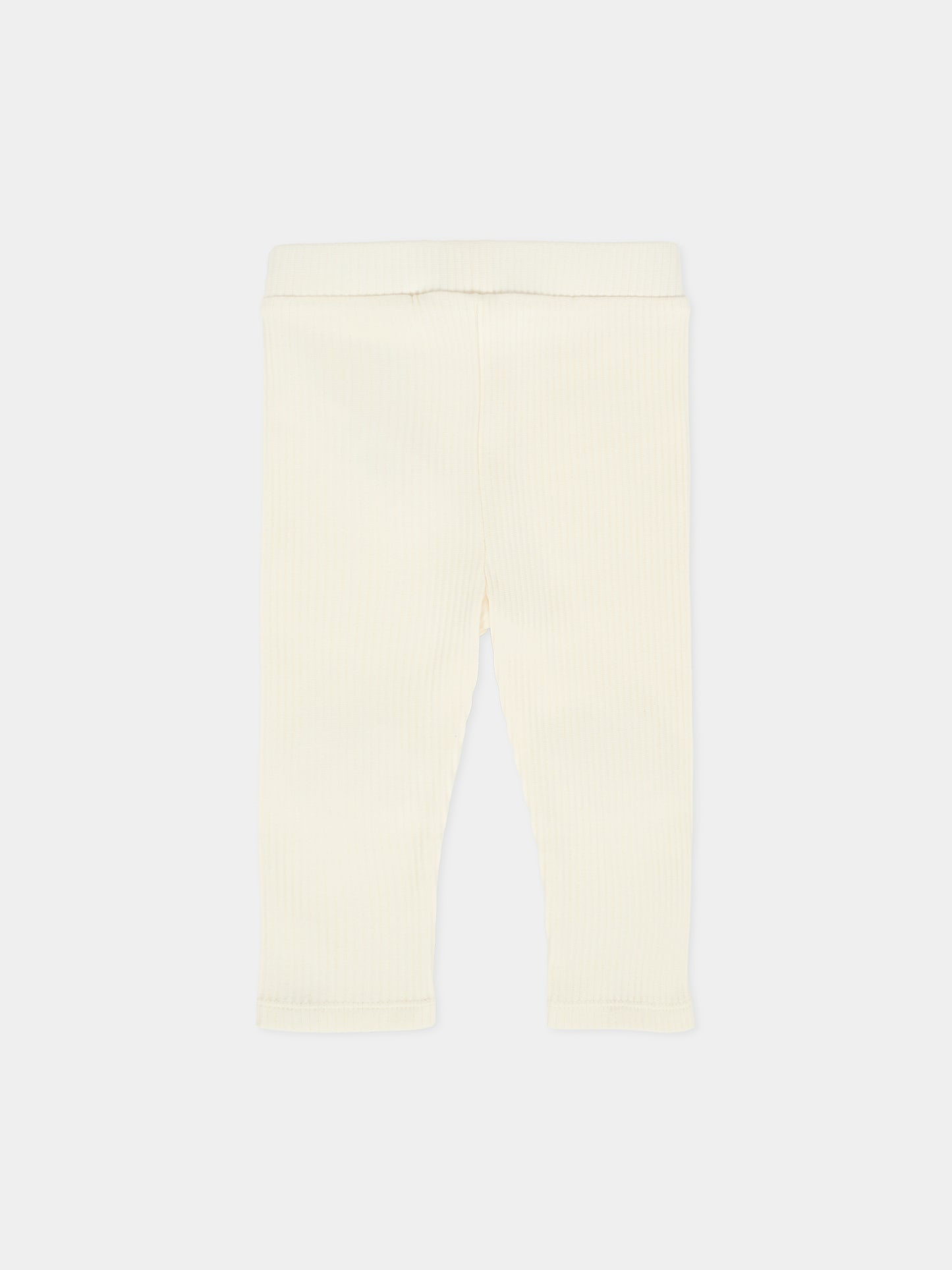 Leggings avorio per neonata con nuvole,Billieblush,U21277 121