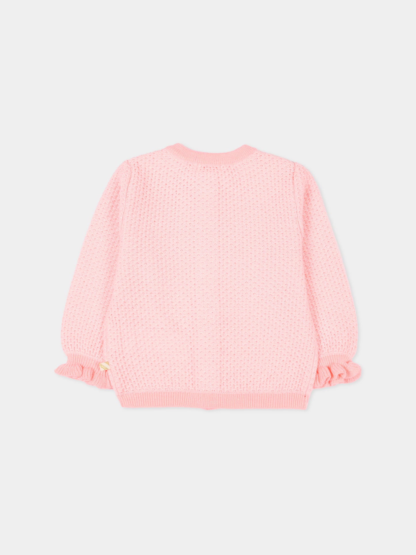 Cardigan rosa per neonata,Billieblush,U21435 408