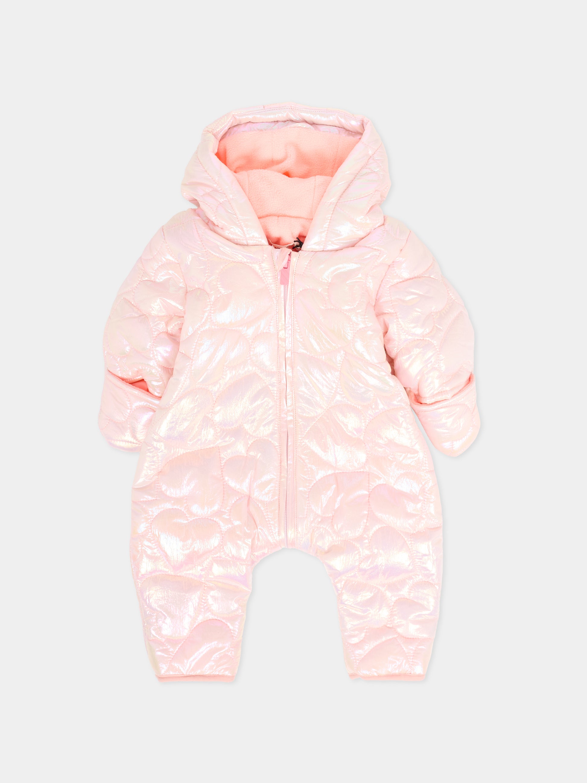 Piumino rosa per neonata con fiocco,Billieblush,U21439 450