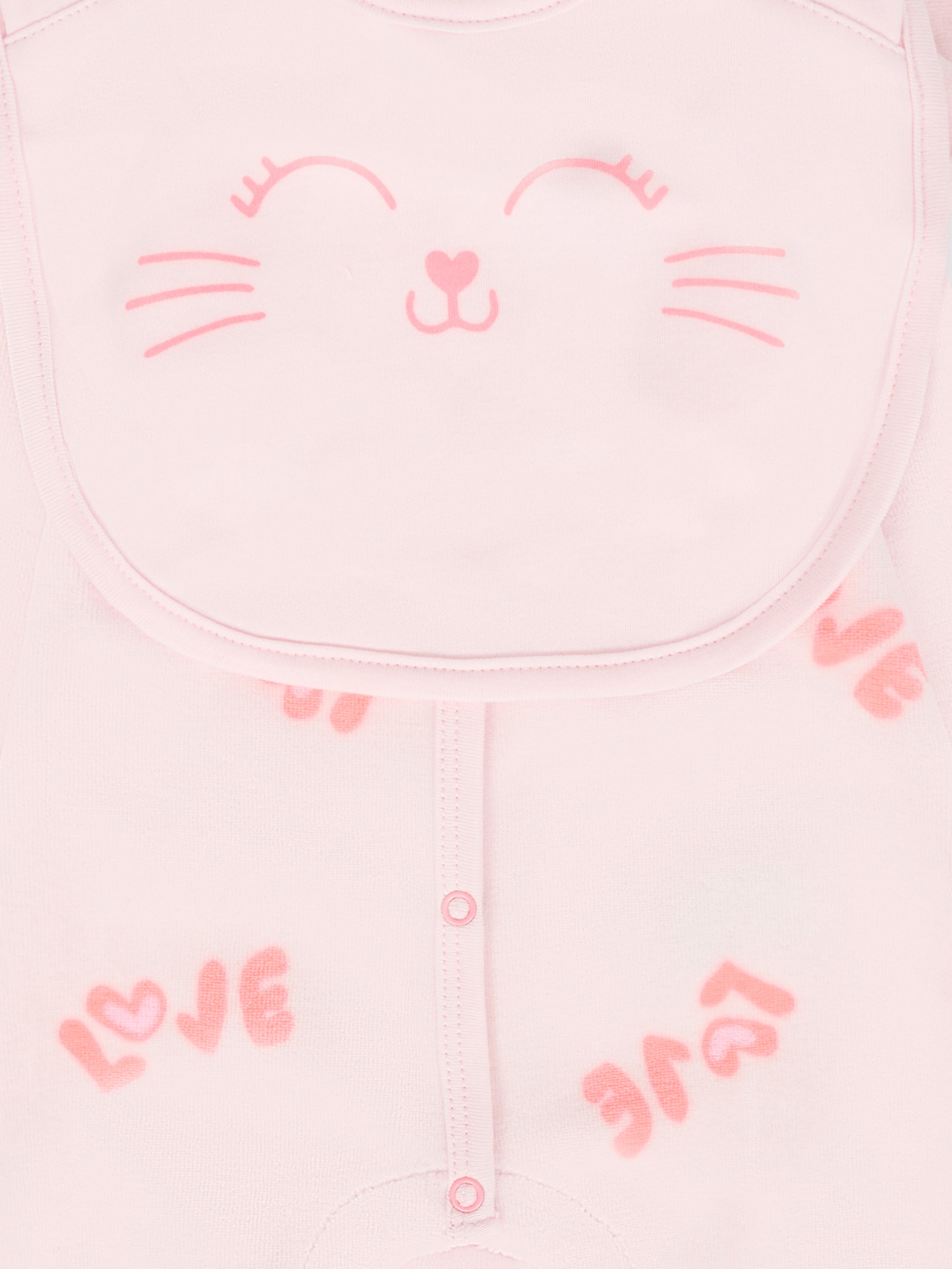 Set tutina rosa per neonata con scritta all over,Billieblush,U21440 450