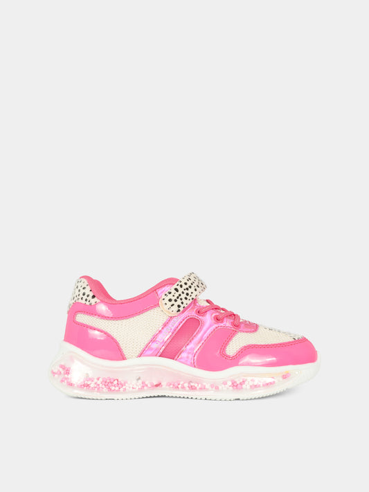 Sneakers rosa luminose per bambina con led,Billieblush,U21474 Z41