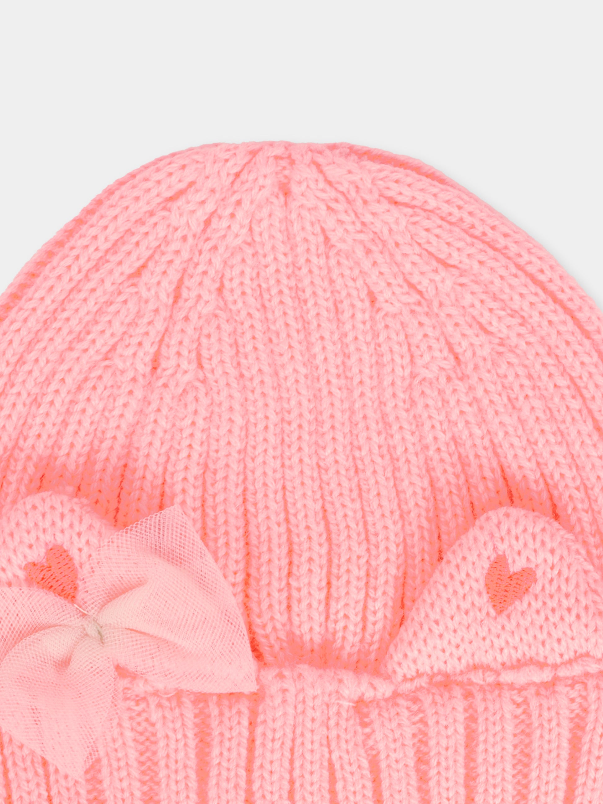 Berretto rosa per neonata con fiocco,Billieblush,U21488 408