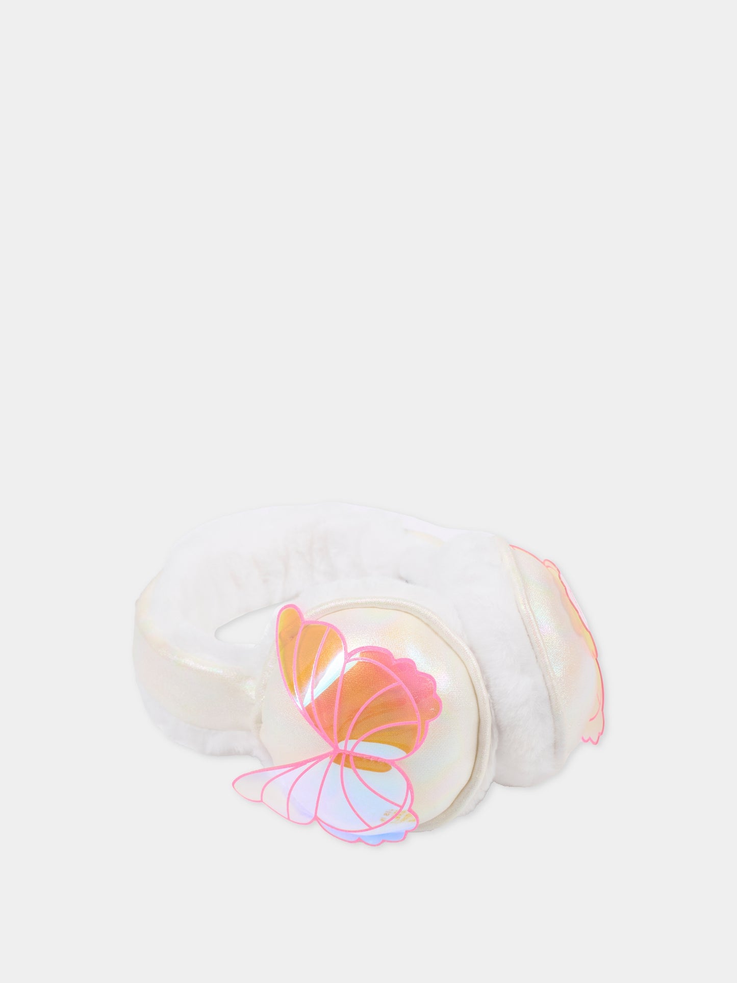 Paraorecchie avorio per bambina con farfalla,Billieblush,U21506 10P