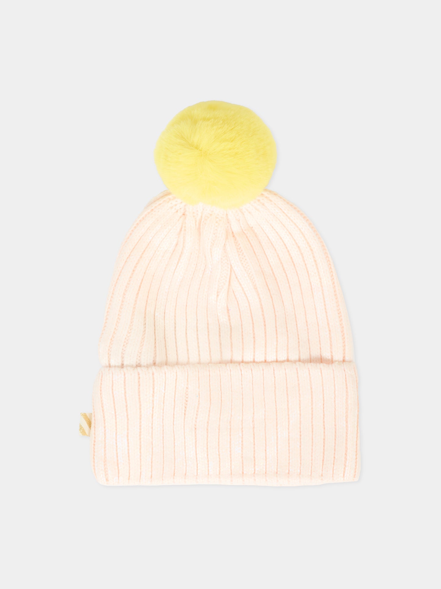 Berretto rosa per bambina con logo,Billieblush,U21509 47V