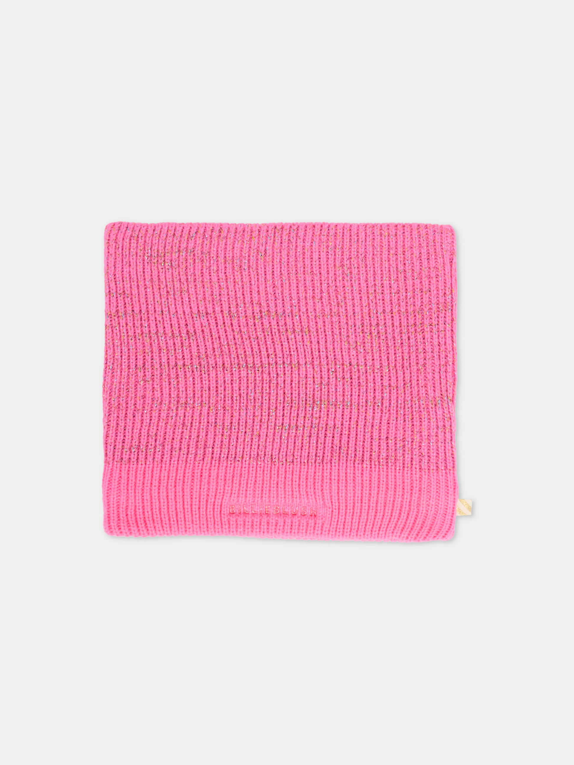Sciarpa rosa per bambina con logo,Billieblush,U21522 473