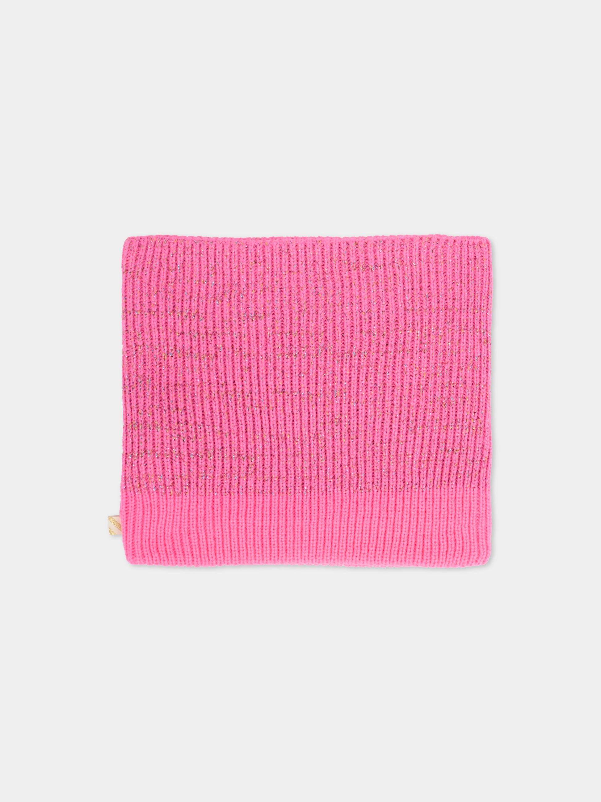 Sciarpa rosa per bambina con logo,Billieblush,U21522 473