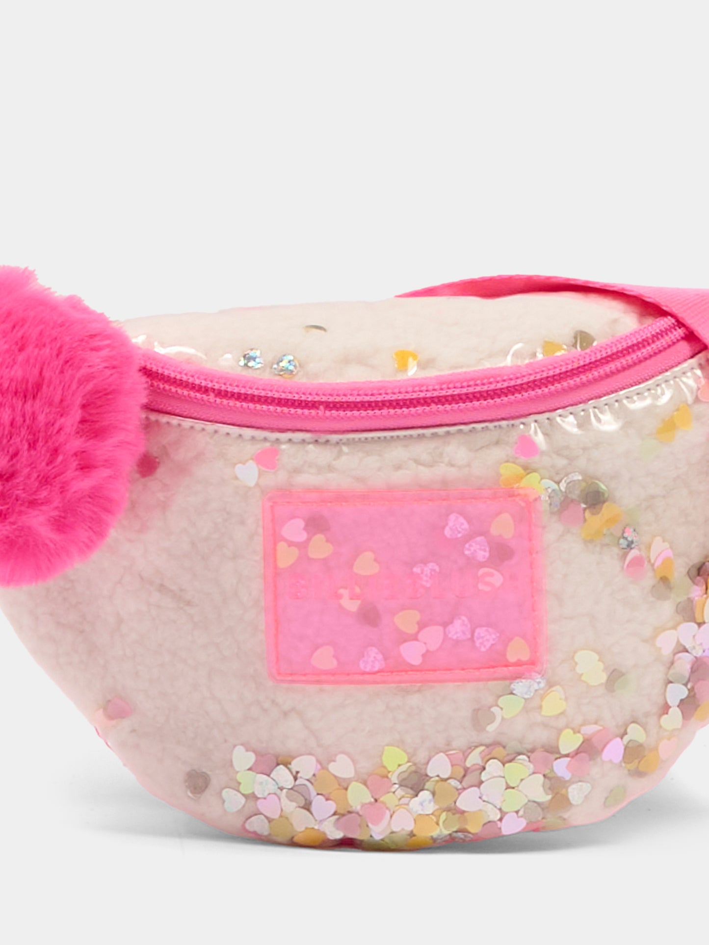 Marsupio rosa per bambina con pompon,Billieblush,U21539 473