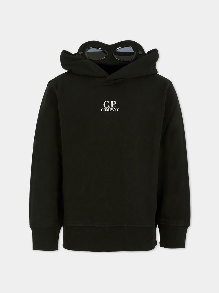 Felpa nera per bambino con lenti,C. P. Company,CUF01B LCA76 60100