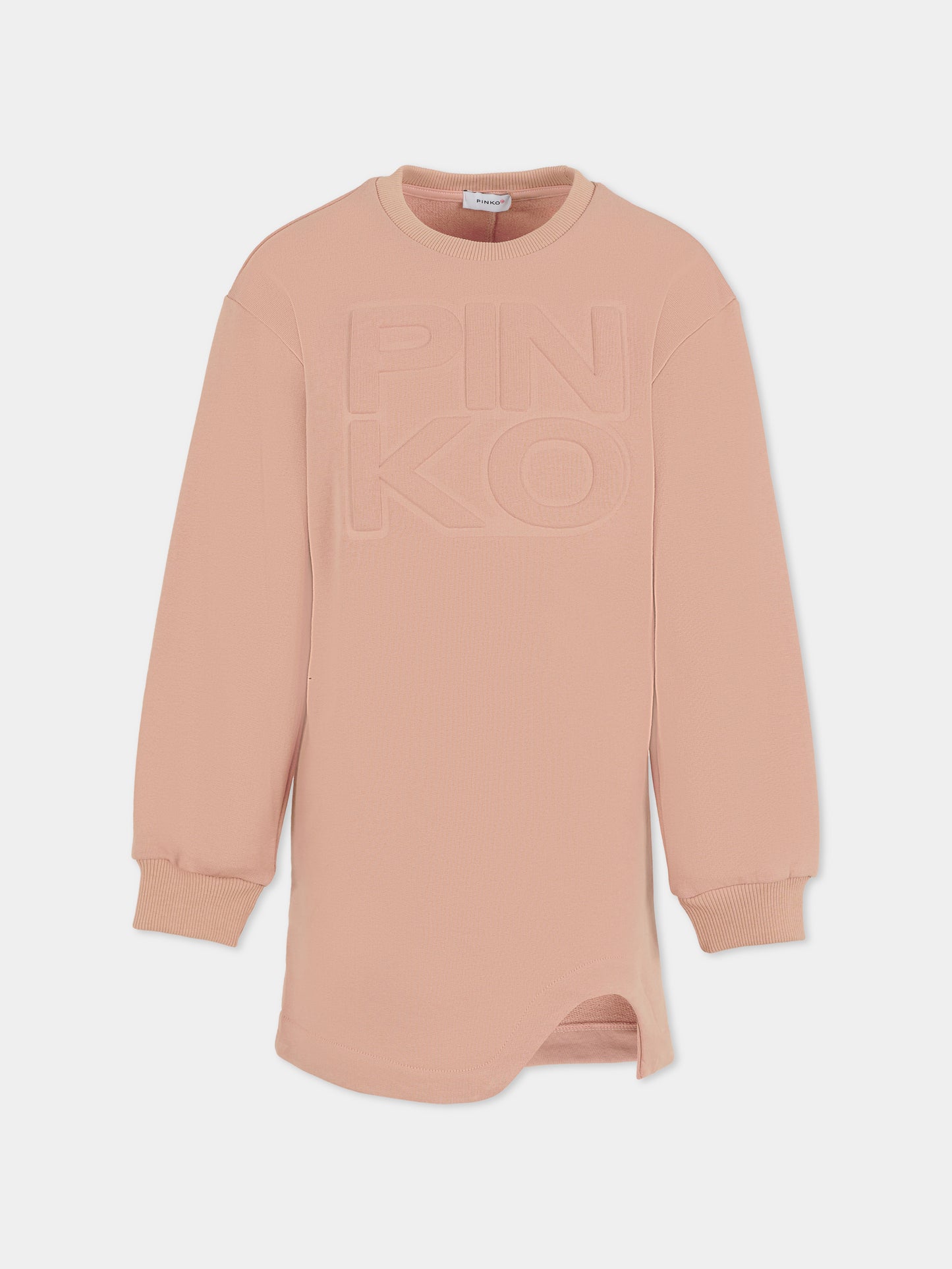 Robe rose pour fille avec logo