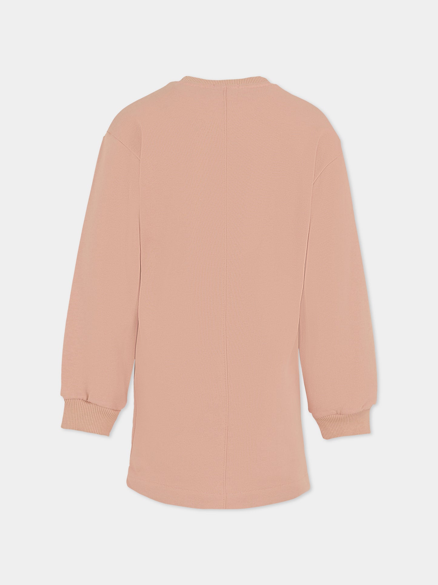 Robe rose pour fille avec logo