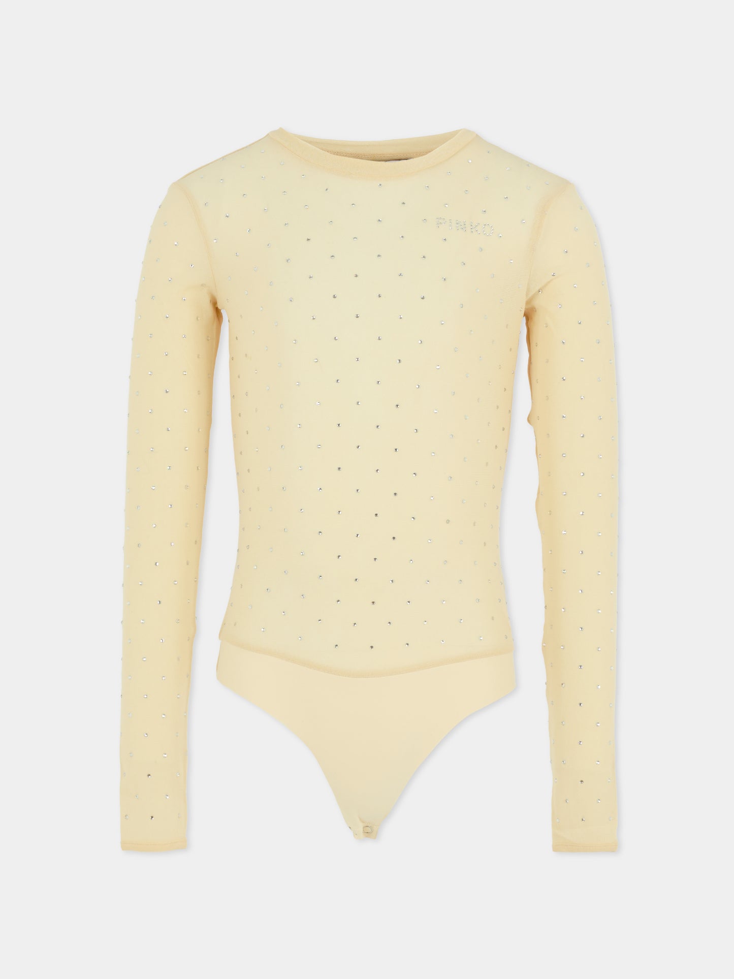 Body rose pour fille avec strass