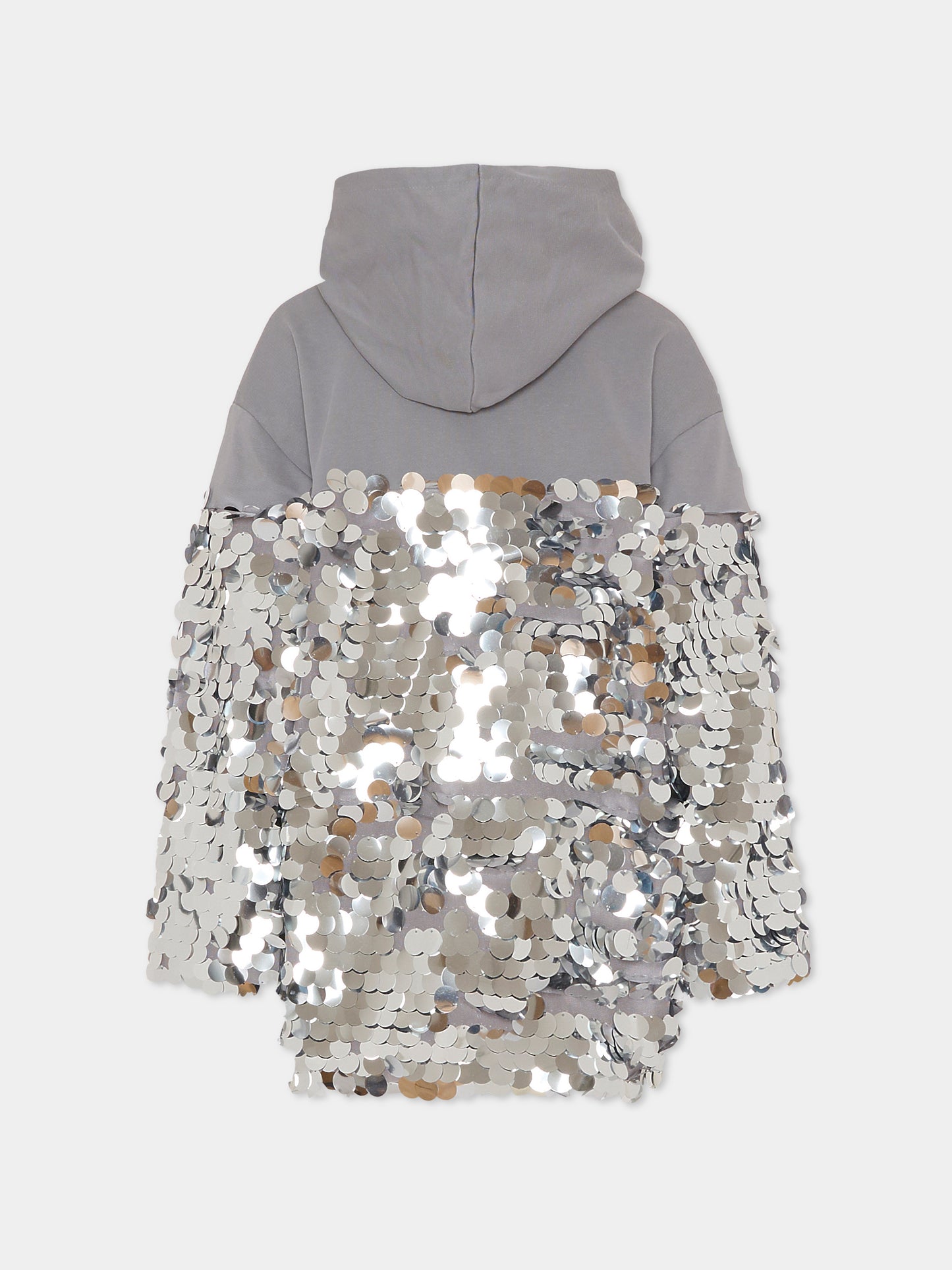 Vestito argento per bambina con paillettes,Pinko,KFAB033.C.FF015.5028