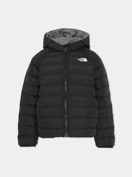 Piumino reversibile nero per bambino con logo,The North Face Kids,NF0A88VJWOO1