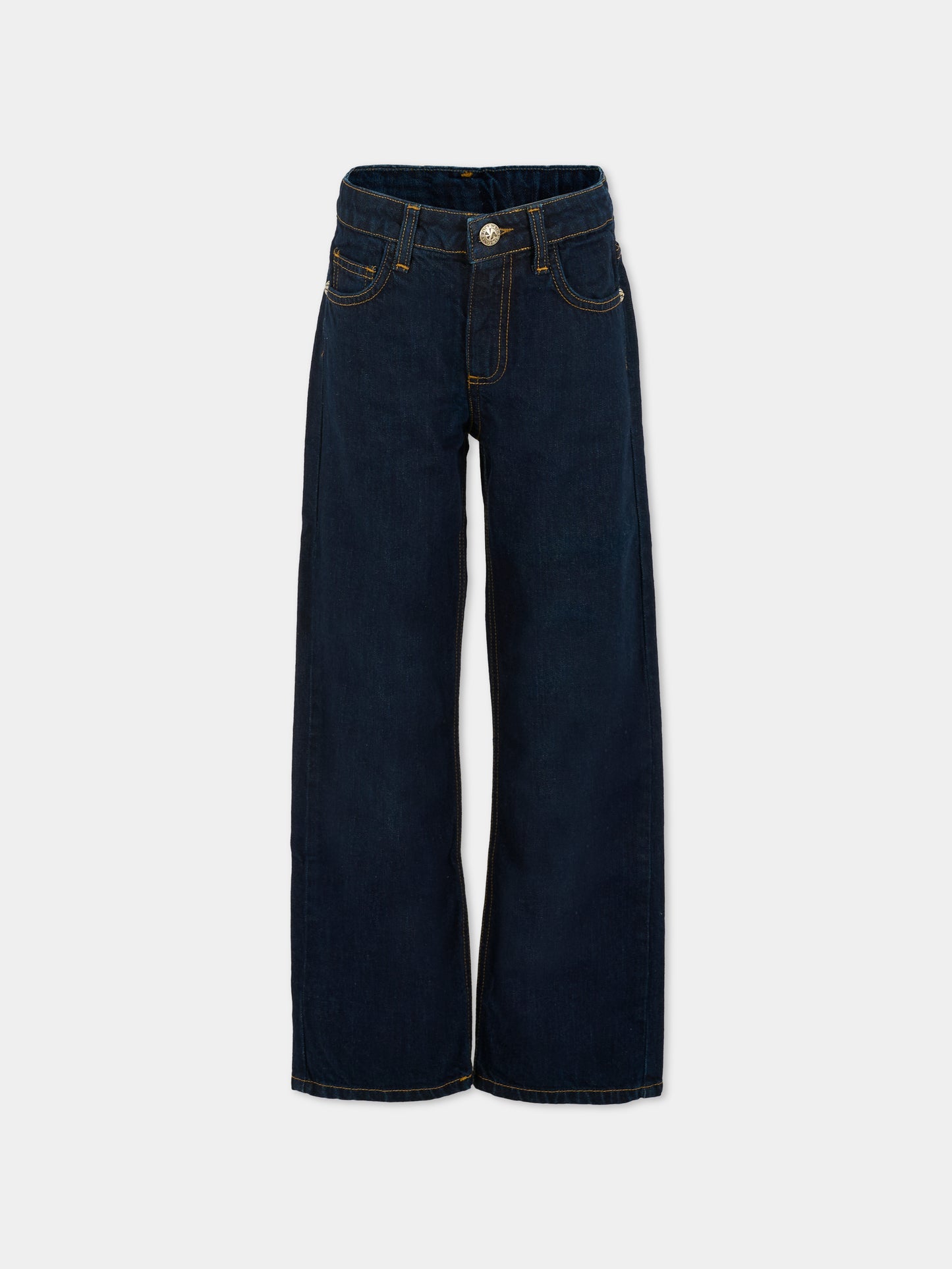 Jeans denim per bambino con logo,Richmond,RBA25226JE DENIM BLUE MEDIUM