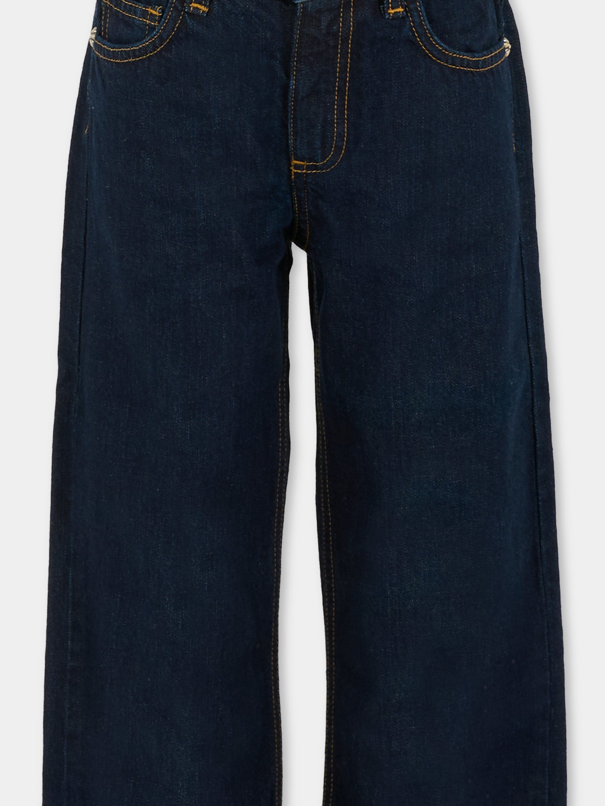 Jeans denim per bambino con logo,Richmond,RBA25226JE DENIM BLUE MEDIUM