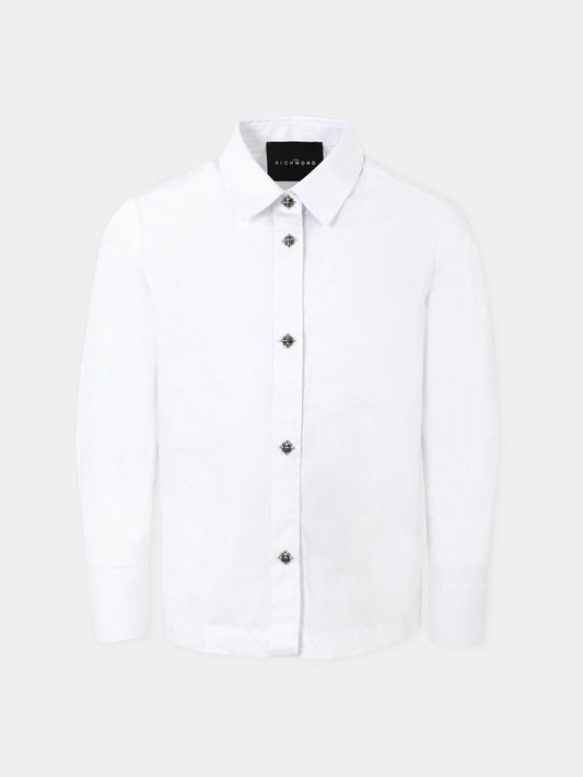 Chemise blanc pour fille