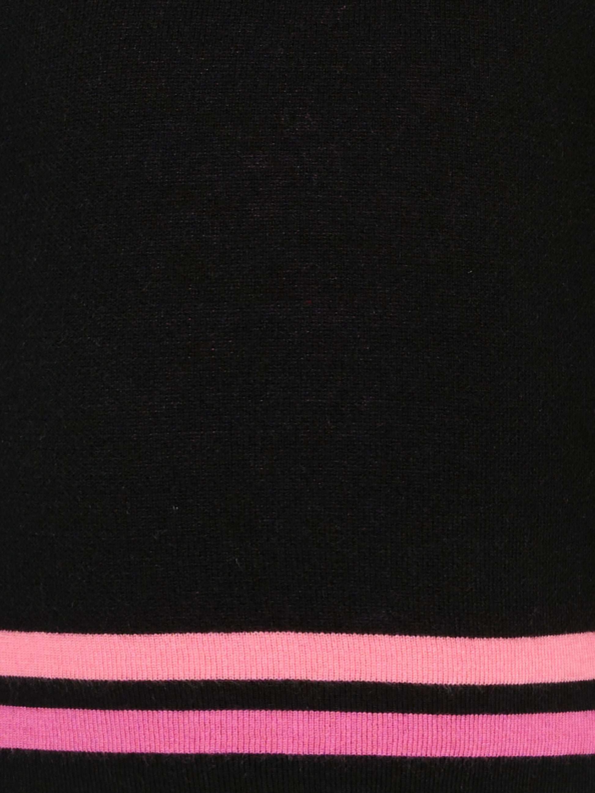 Dolcevita nero per bambina con logo fucsia,Richmond,RGA25204LU BLACK